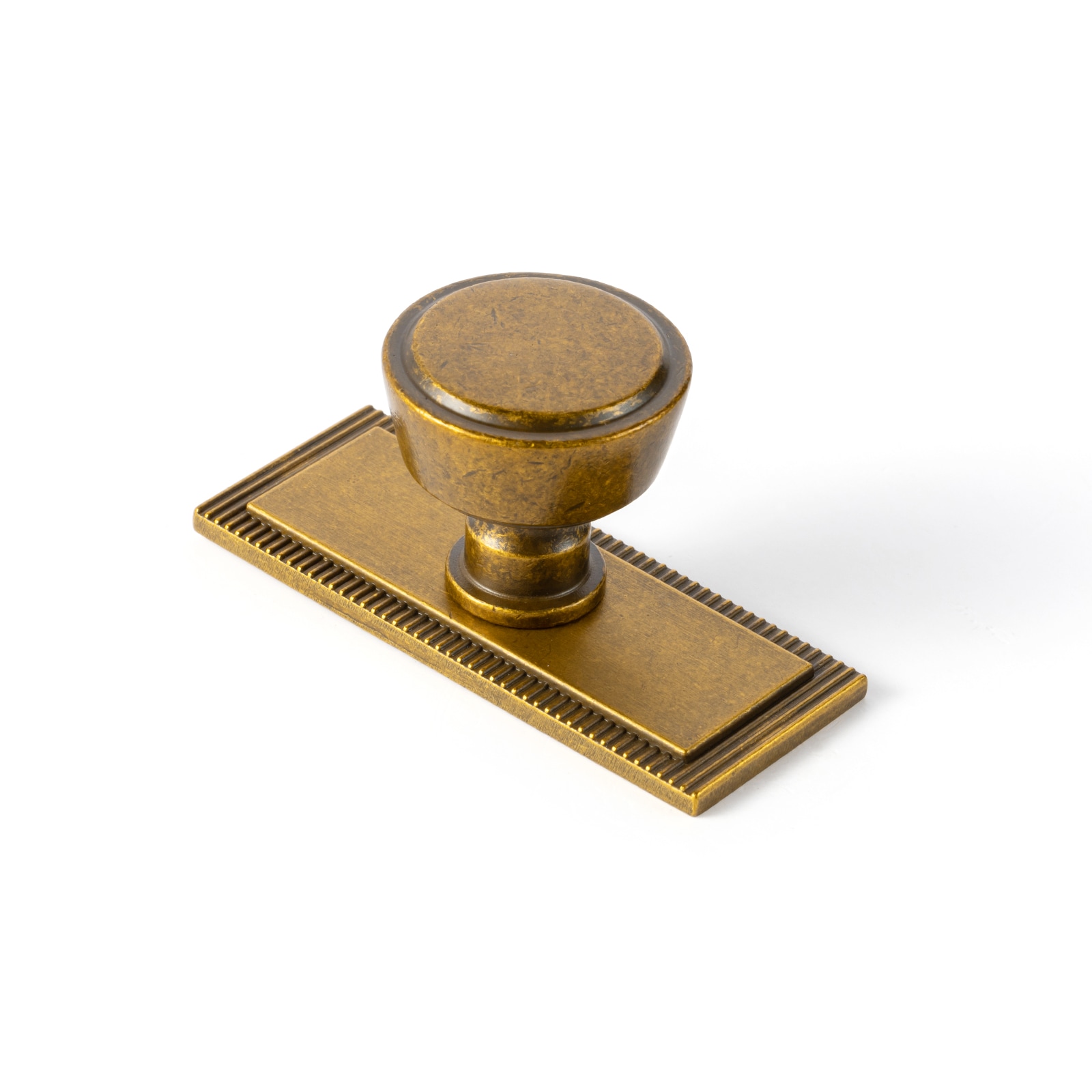 Miaokesen 1-in Antique Brass Mushroom Classic Cabinet Knob 6 -Pack #2231GT-G022-DK