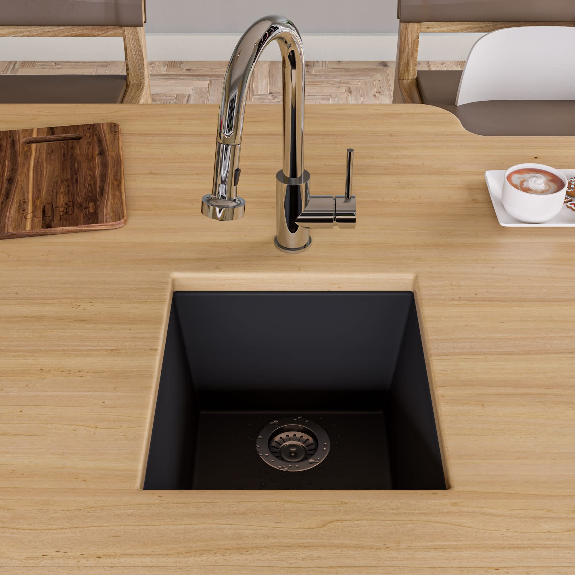 ALFI AB1720UM-BLA Kitchen-Sinks - View #3