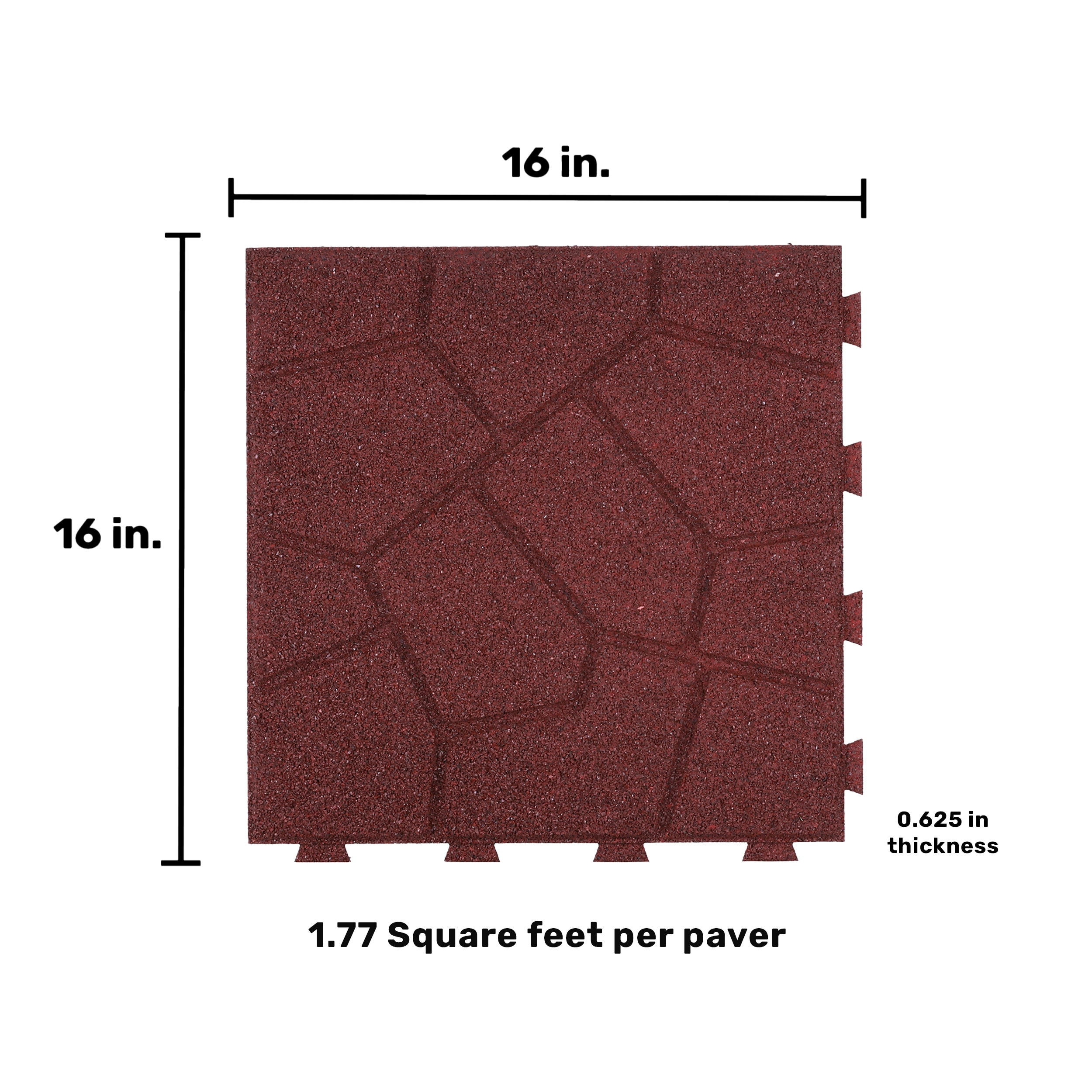 GroundSmart DCPVSN16ILRD9 Patio-Stone-Pavers - View #3