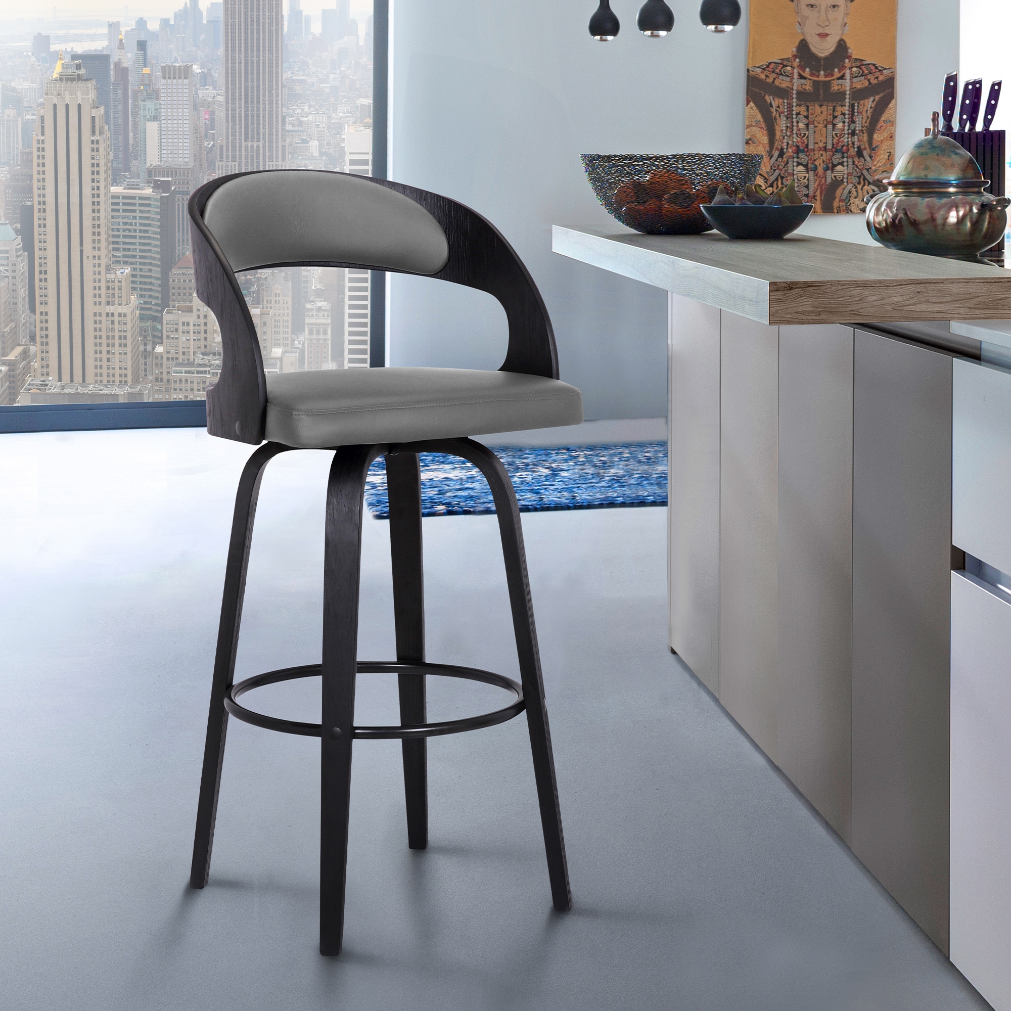 Armen Living LCSHBAGRBL26 stools - View #8