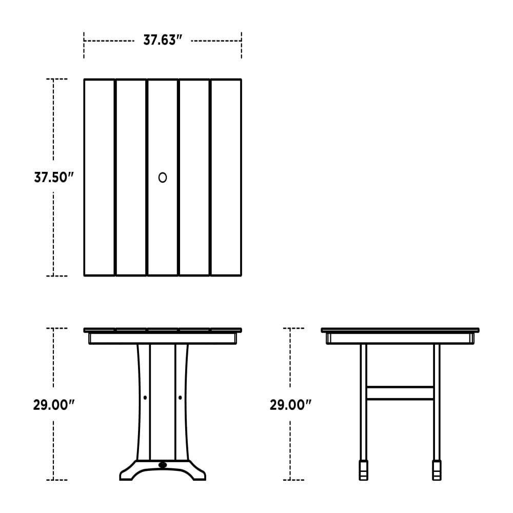 Trex Outdoor Furniture TXPL81-T1L1CW Patio-Tables - View #4