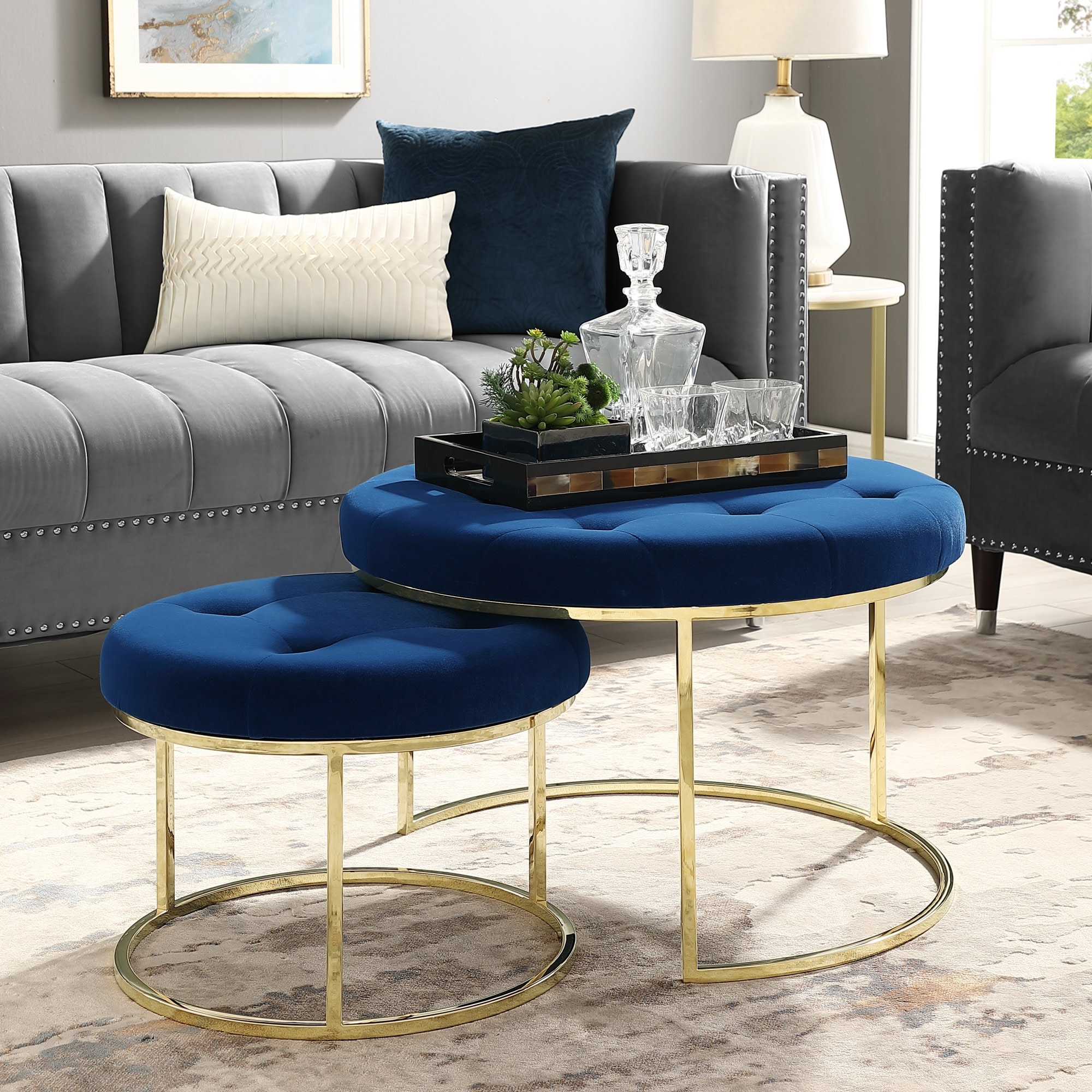 Nicole Miller NON106-02NG-LS Indoor-Ottomans - View #9
