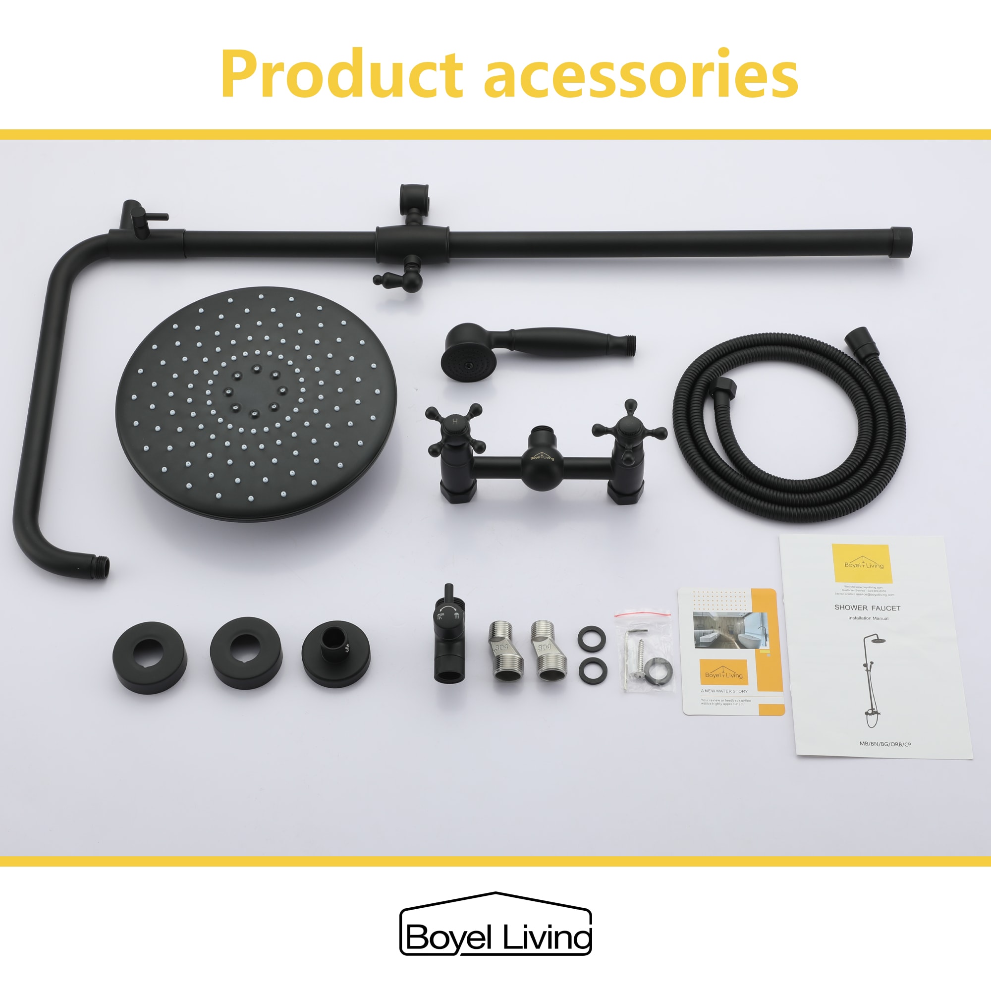 Clihome CHMS-MB-A3813 Showerhead-Bar-Panels - View #7