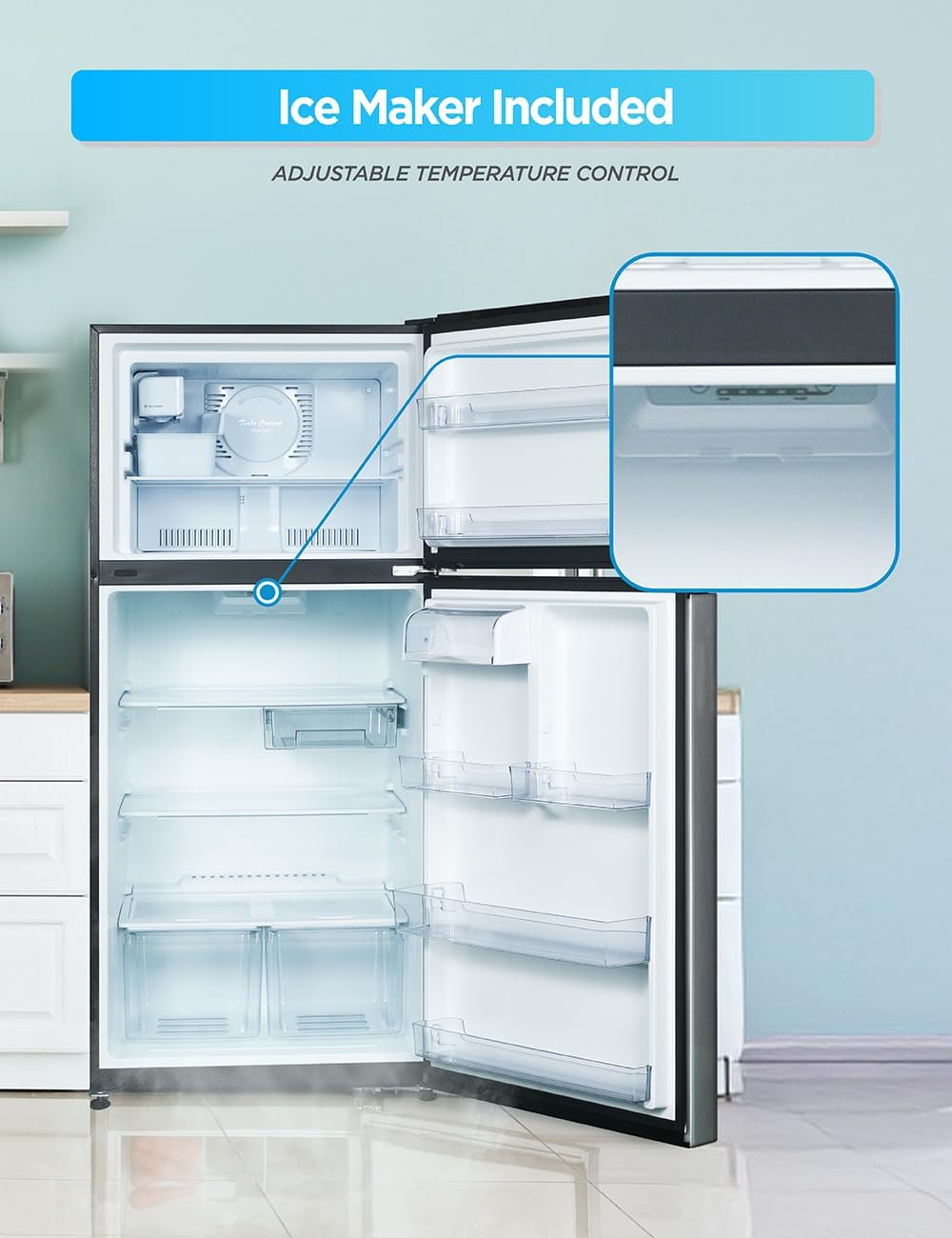 Commercial Cool CCR1800GIMS Top-Freezer-Refrigerators - View #2