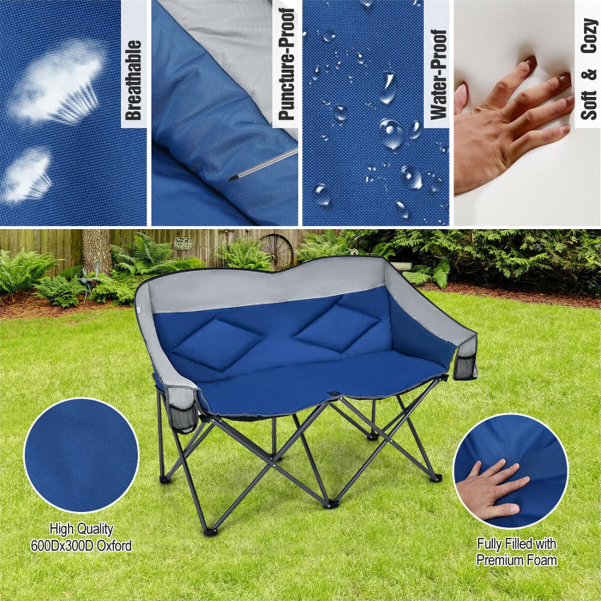 BABOOM BOM-70772BL-CO Beach-Camping-Chairs - View #6