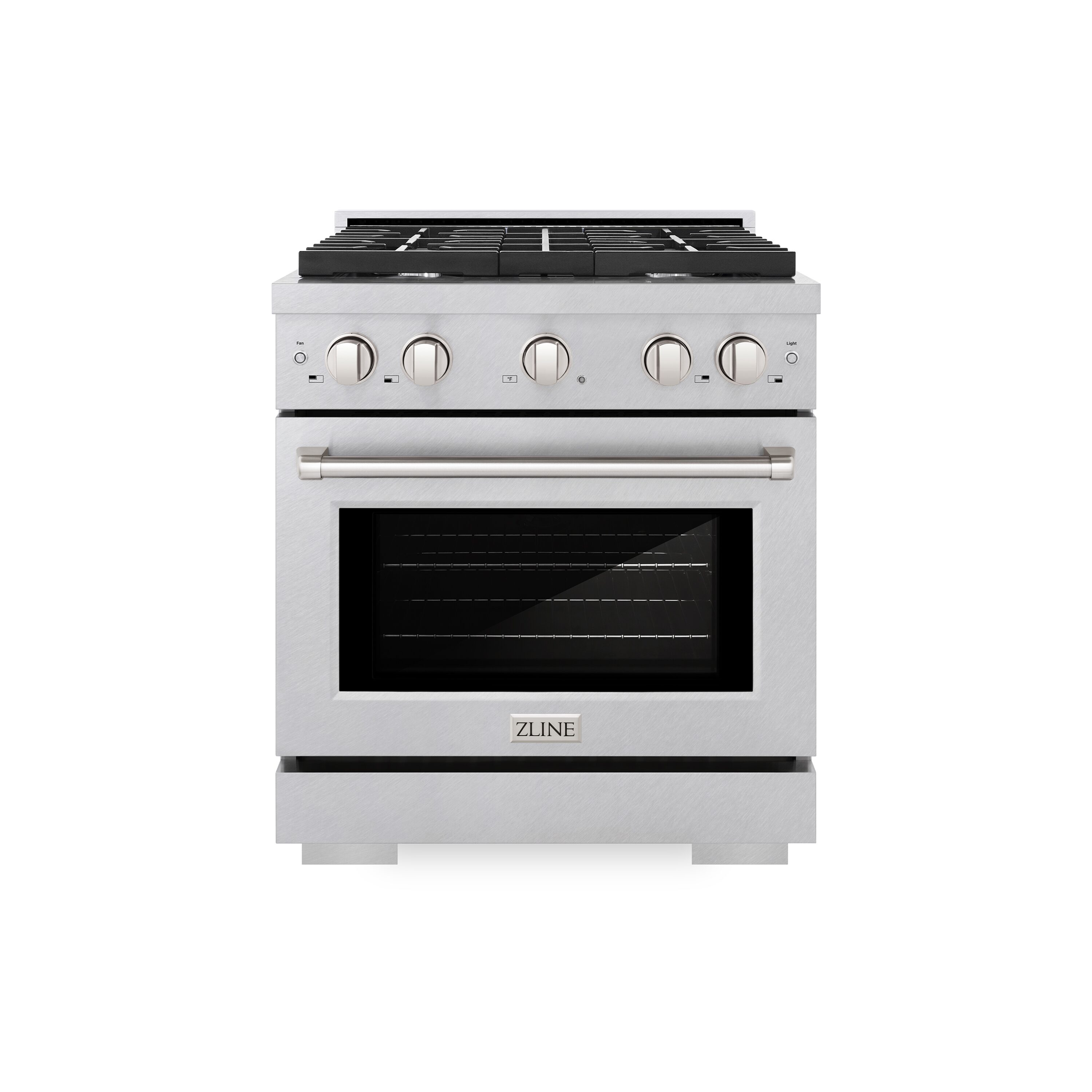 ZLINE KITCHEN & BATH SGRS-30 Paramount 30-in 4 burners 4.2-cu ft Convection Oven Freestanding Natural Gas Range ( Fingerprint Resistant Stainless Steel )
