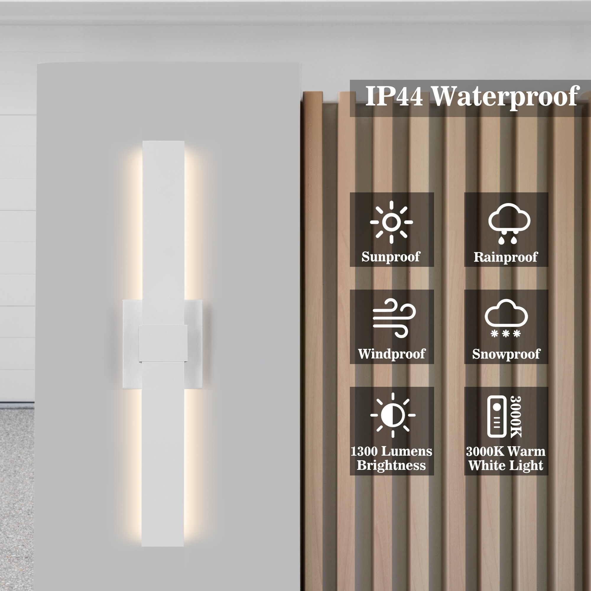 LamQee 06FTL0276BWT Outdoor-Wall-Lighting - View #6