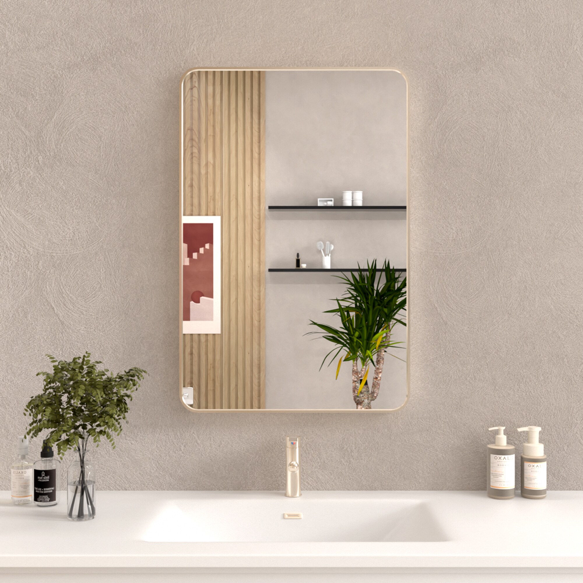 Bybafun YE1800004 Framed-Bath-Mirrors - View #2