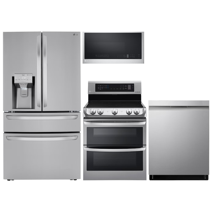 Shop LG French Door & Convection Double Oven Electric Range Stainless Steel  at