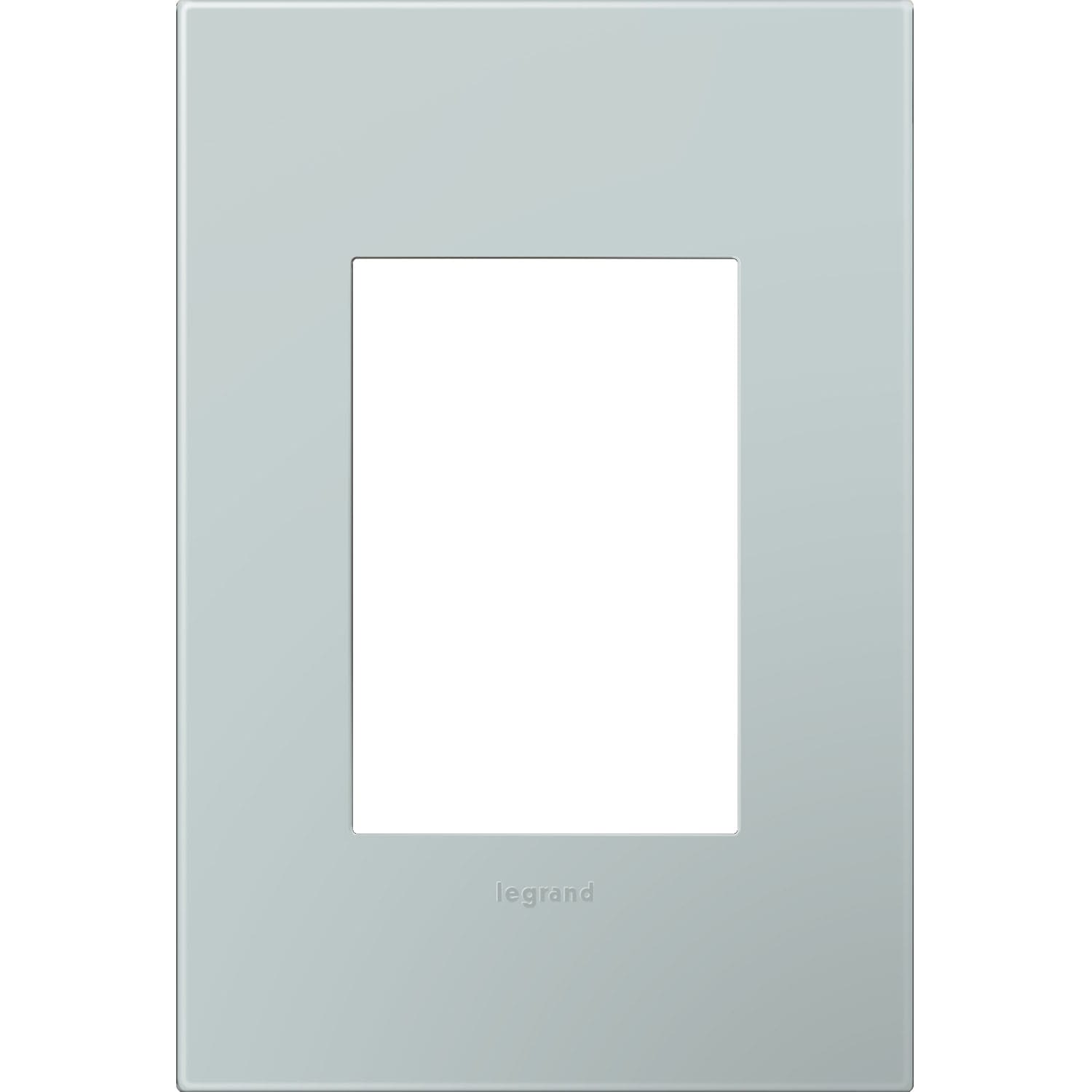 Legrand AWP1G3BL4 adorne 1 -Gang Specialty Size Pale blue Plastic Indoor Screwless Square Wall Plate