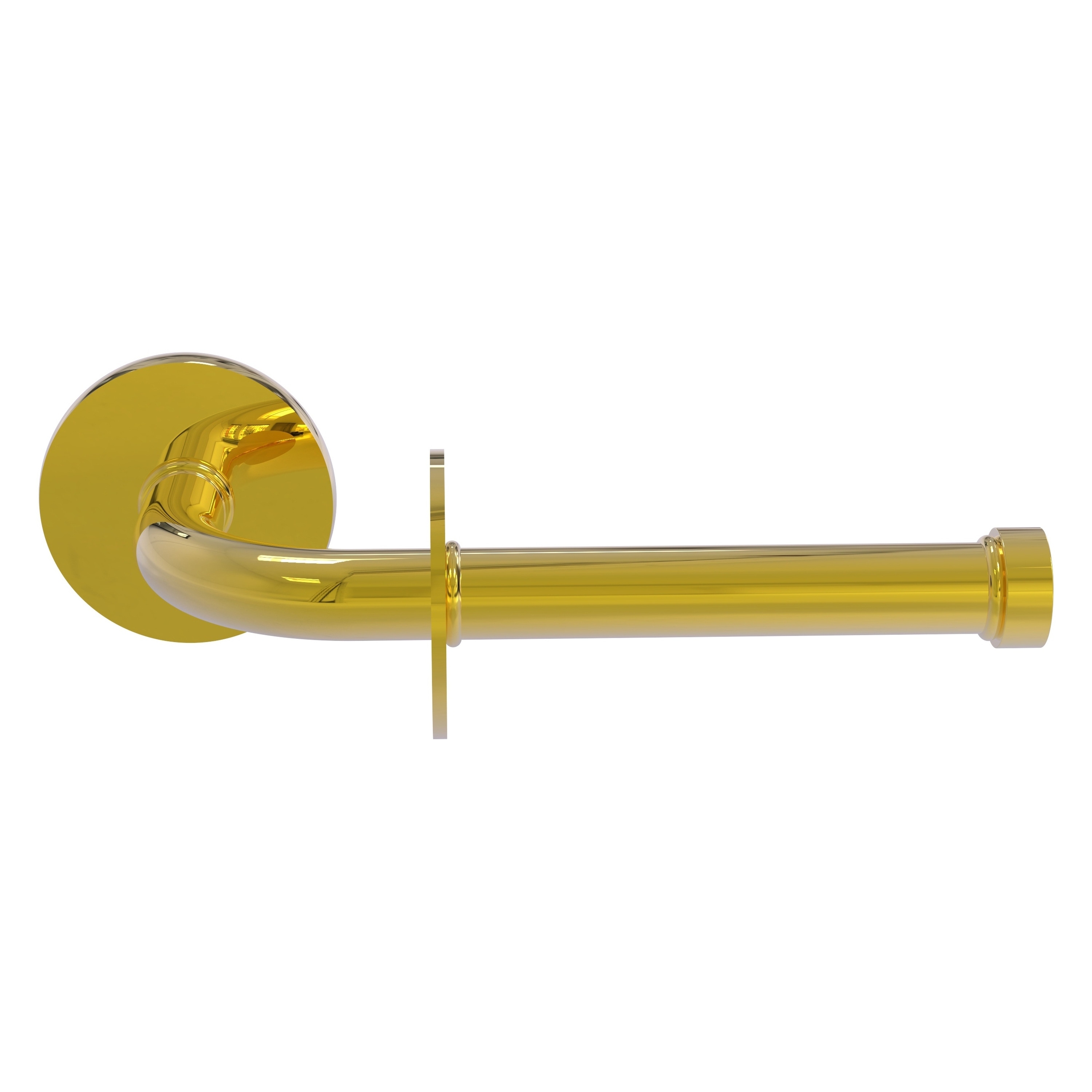 Allied Brass RM-24E-PB Remi Polished Brass Wall mount Single post Toilet Paper Holder 1 -Rolls with Storage
