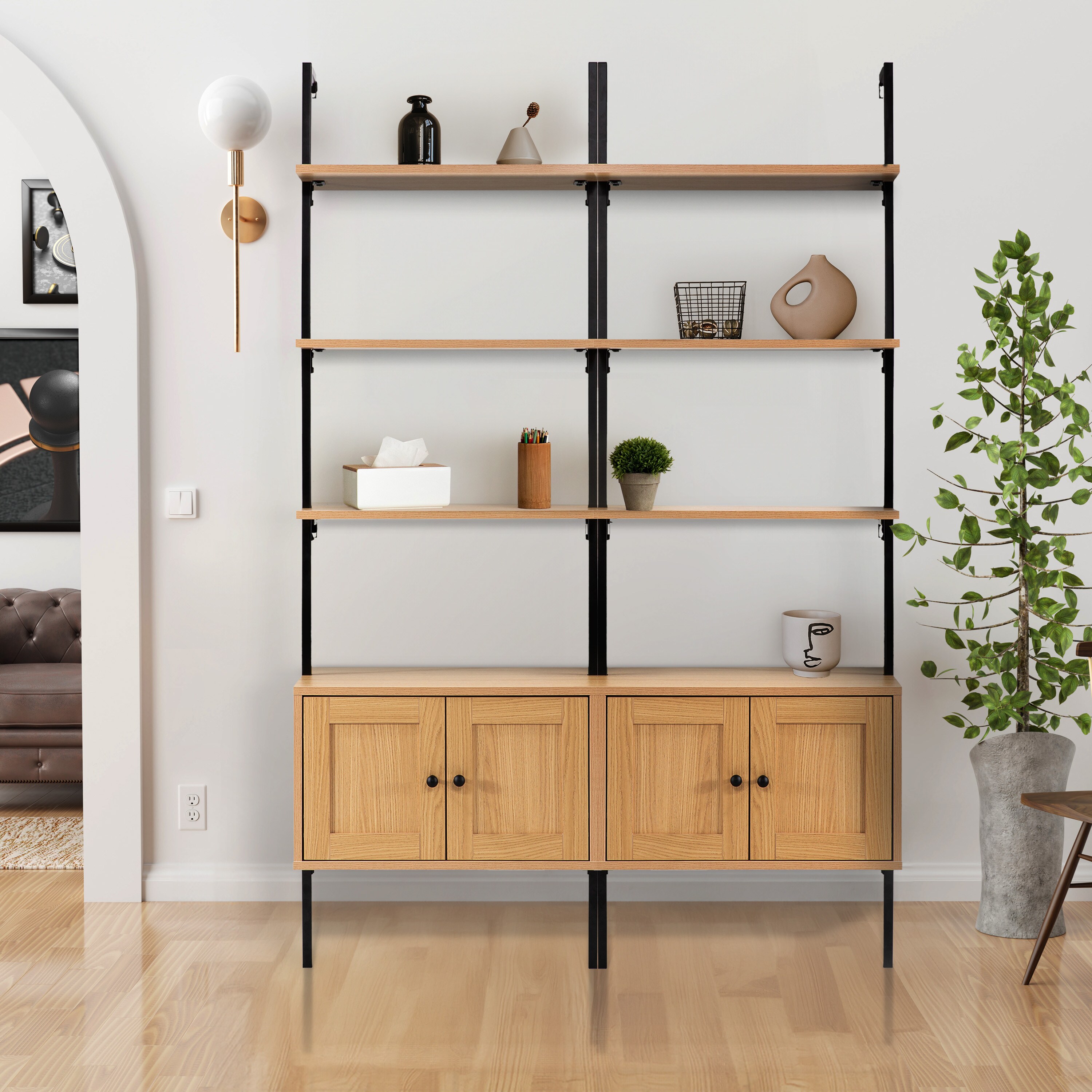 happimess MSH1002B Wall-Mounted-Shelving - View #6