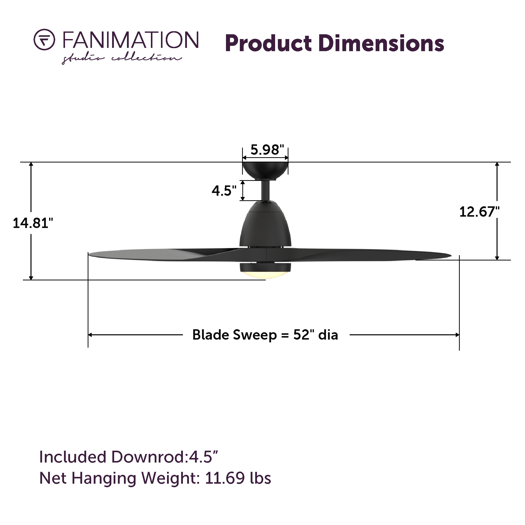 Fanimation Studio Collection LP8333LBL Ceiling-Fans - View #11