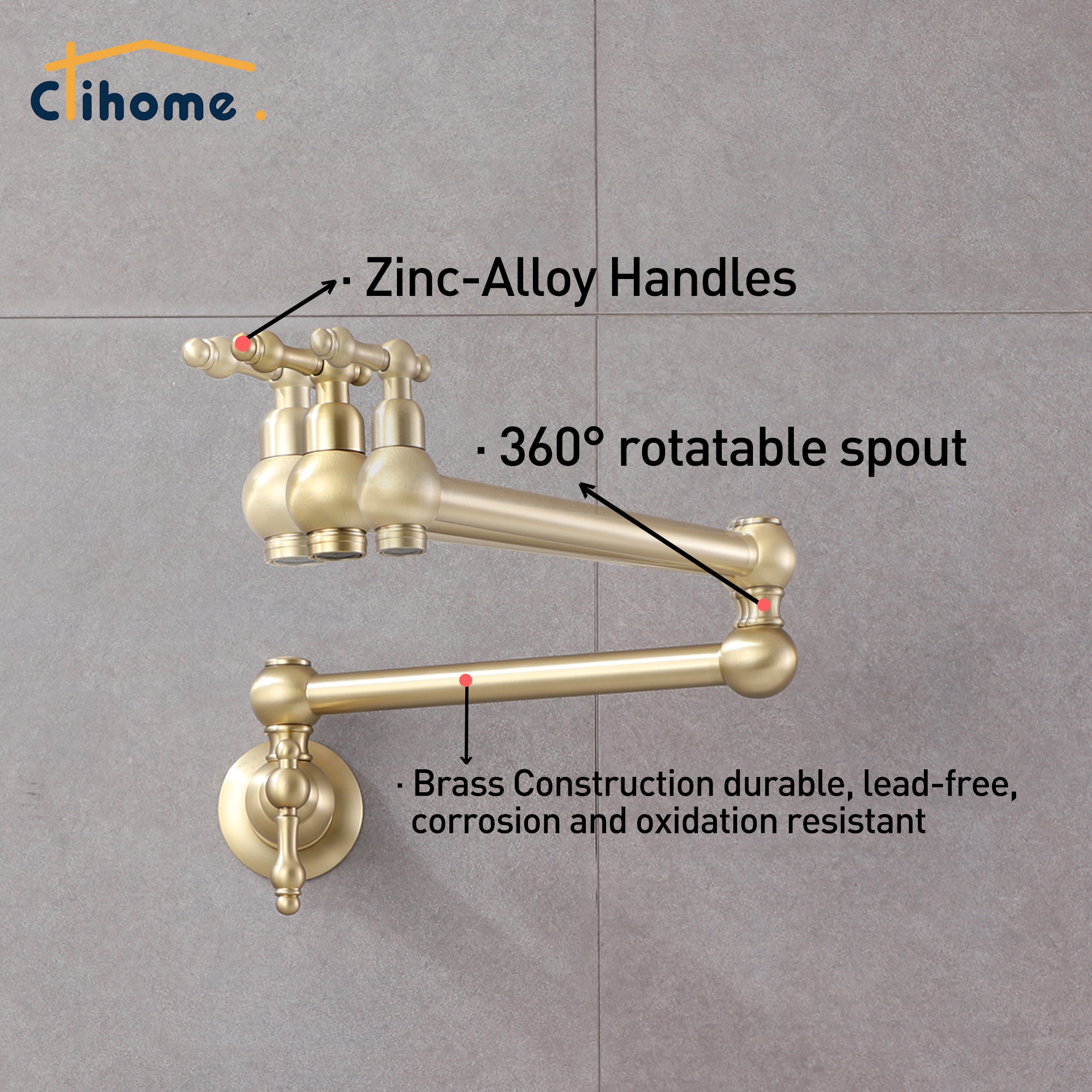Clihome DG-KF45LSJ Kitchen-Faucets - View #8