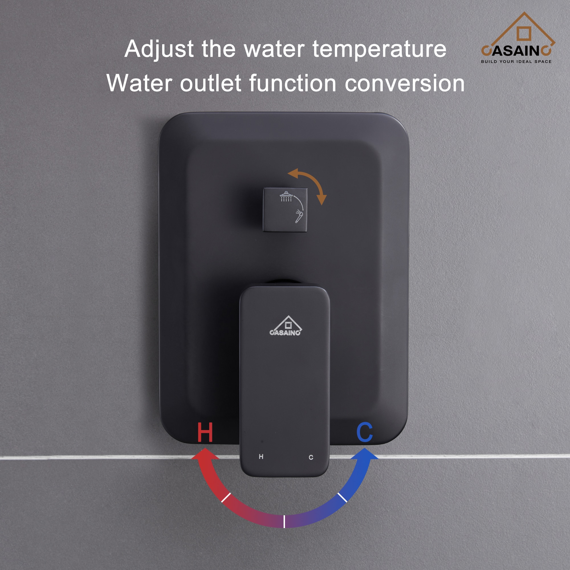 CASAINC HM-B205-SQ-MB Tub-Shower-Faucets - View #12