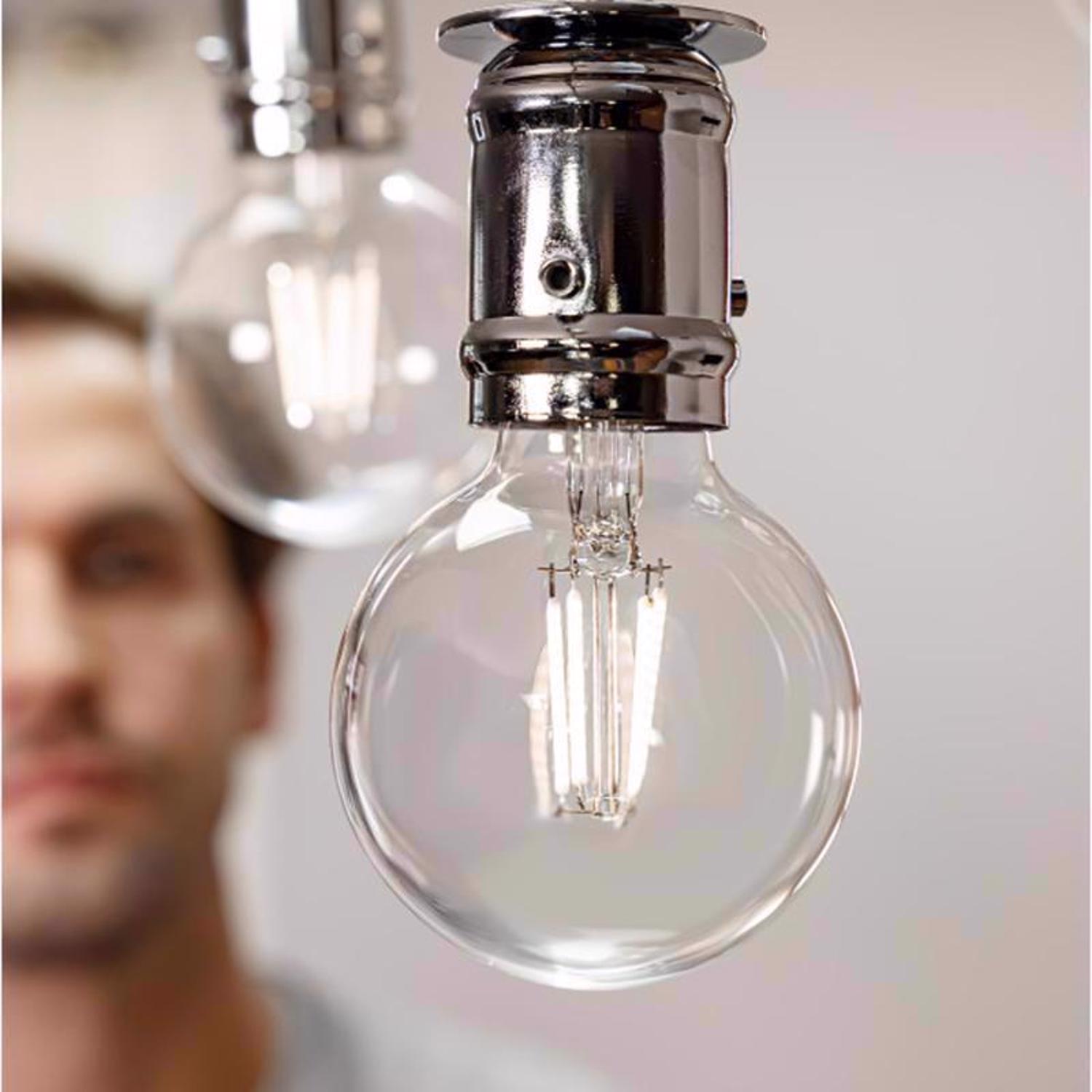 Feit Electric Feit White G25 E26 (Medium) Filament LED Bulb Soft White ...