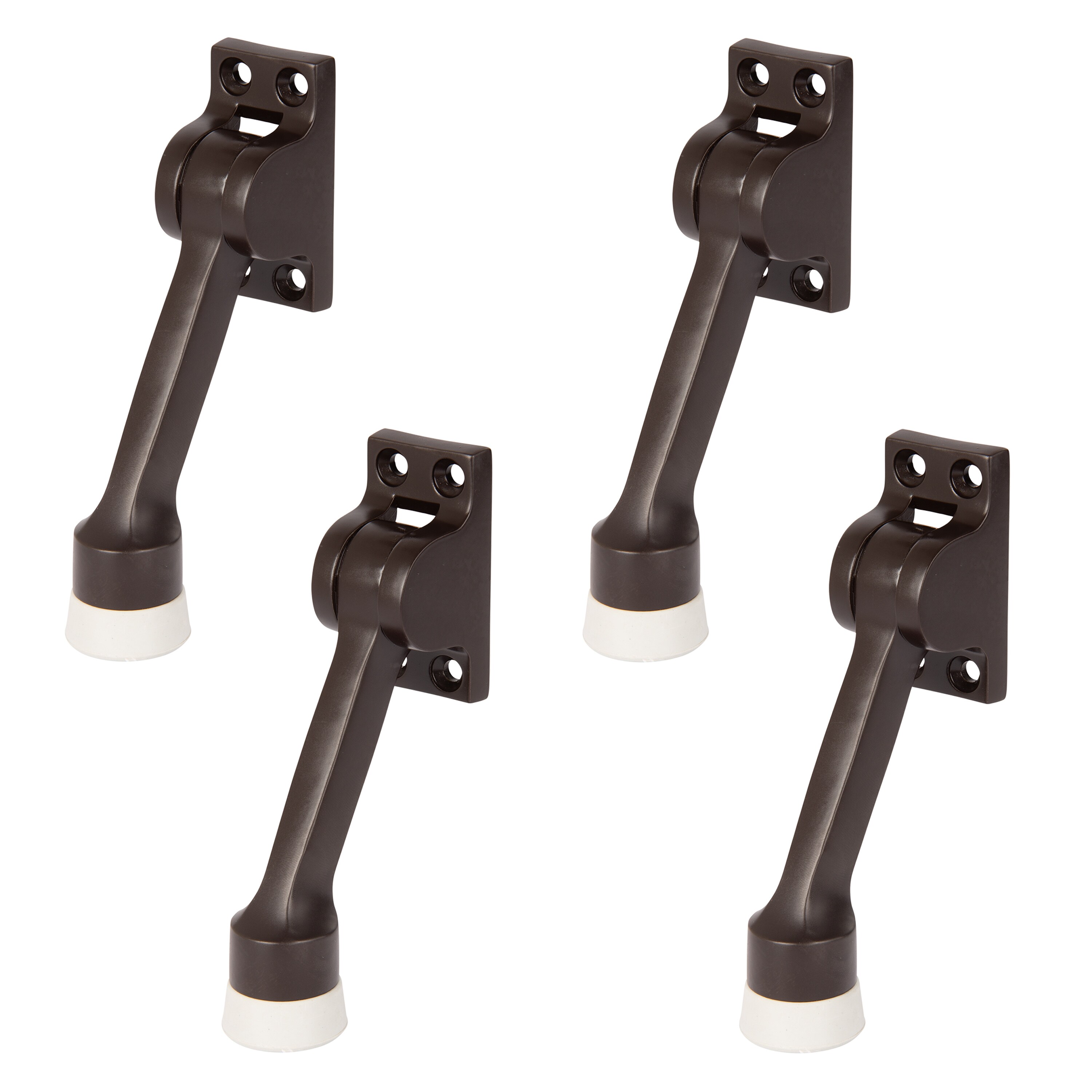 BRINKS COMMERCIAL BC41084 4-in Bronze Kick-down Door Stop 4 -Pack