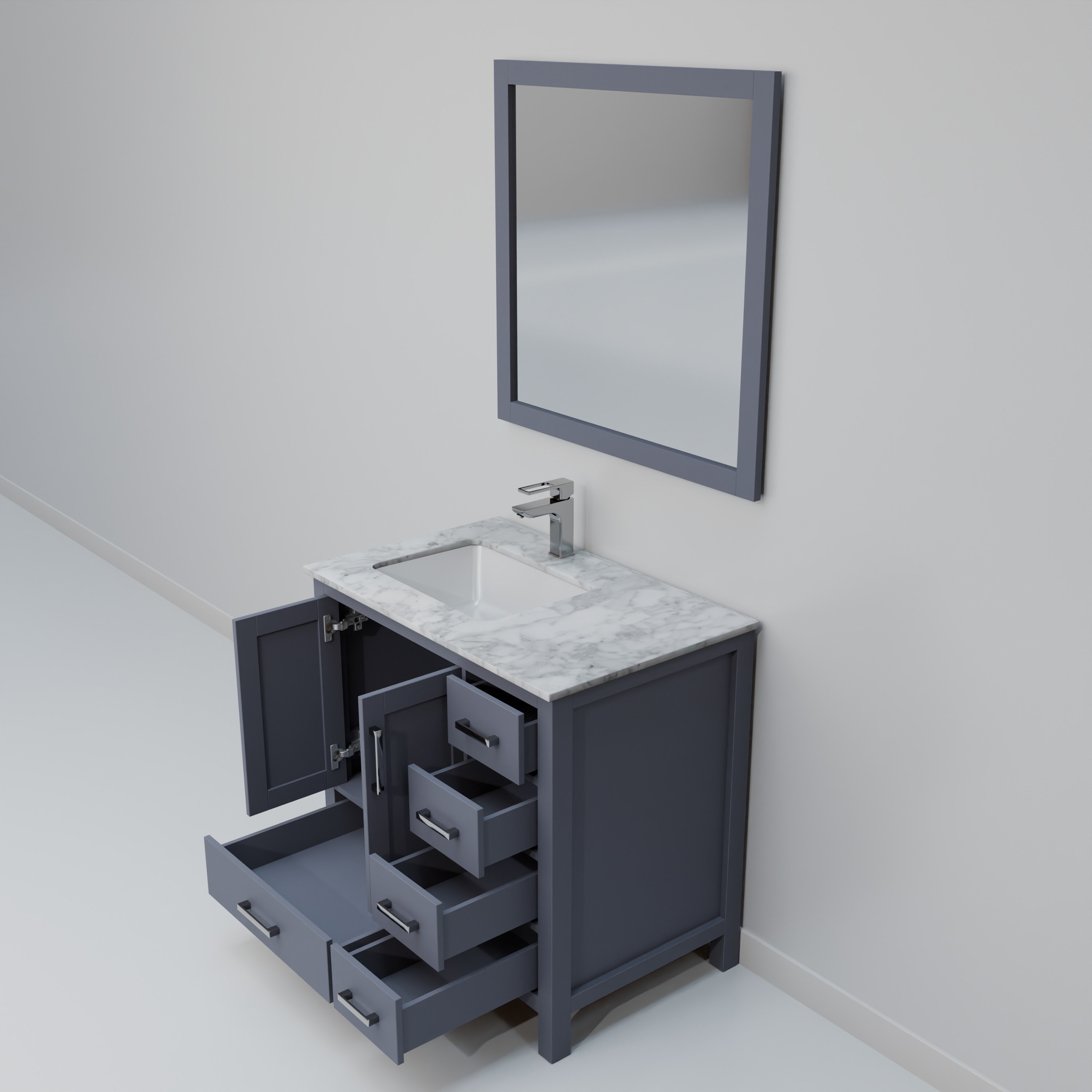 Lexora LJ342236SBDSM34FL Bath-Vanity-Combo - View #6