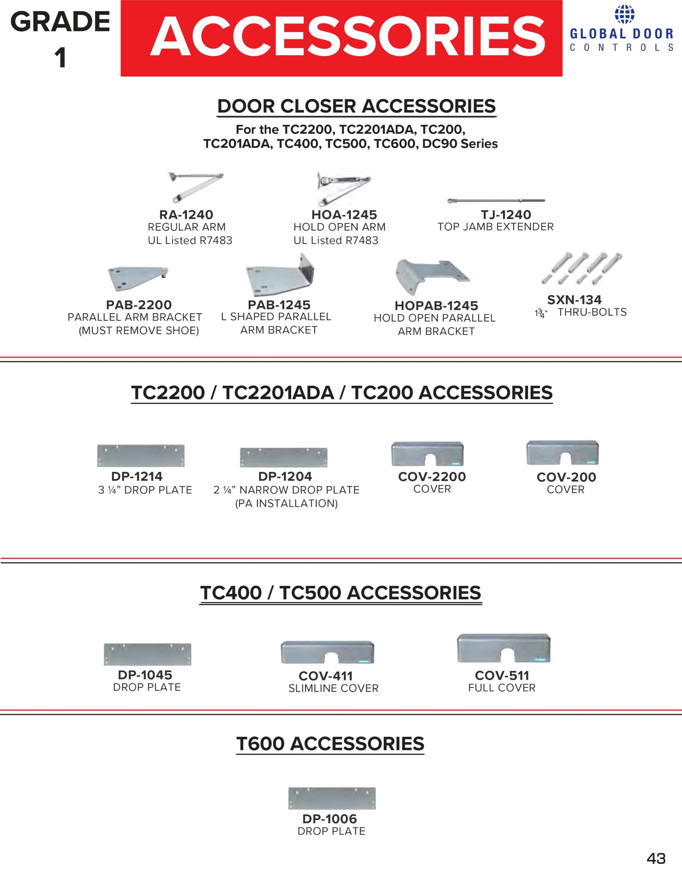 Global Door Controls PAB-1245-DU Door-Closures - View #2