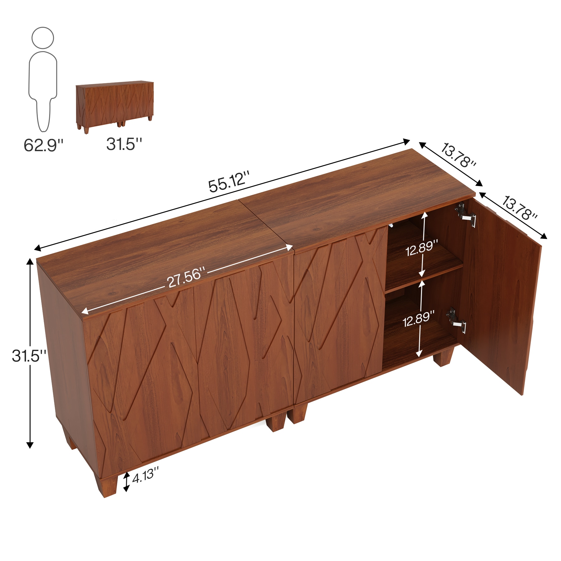 Tribesigns LWFD-RY0174 Dining-Kitchen-Storarge - View #5