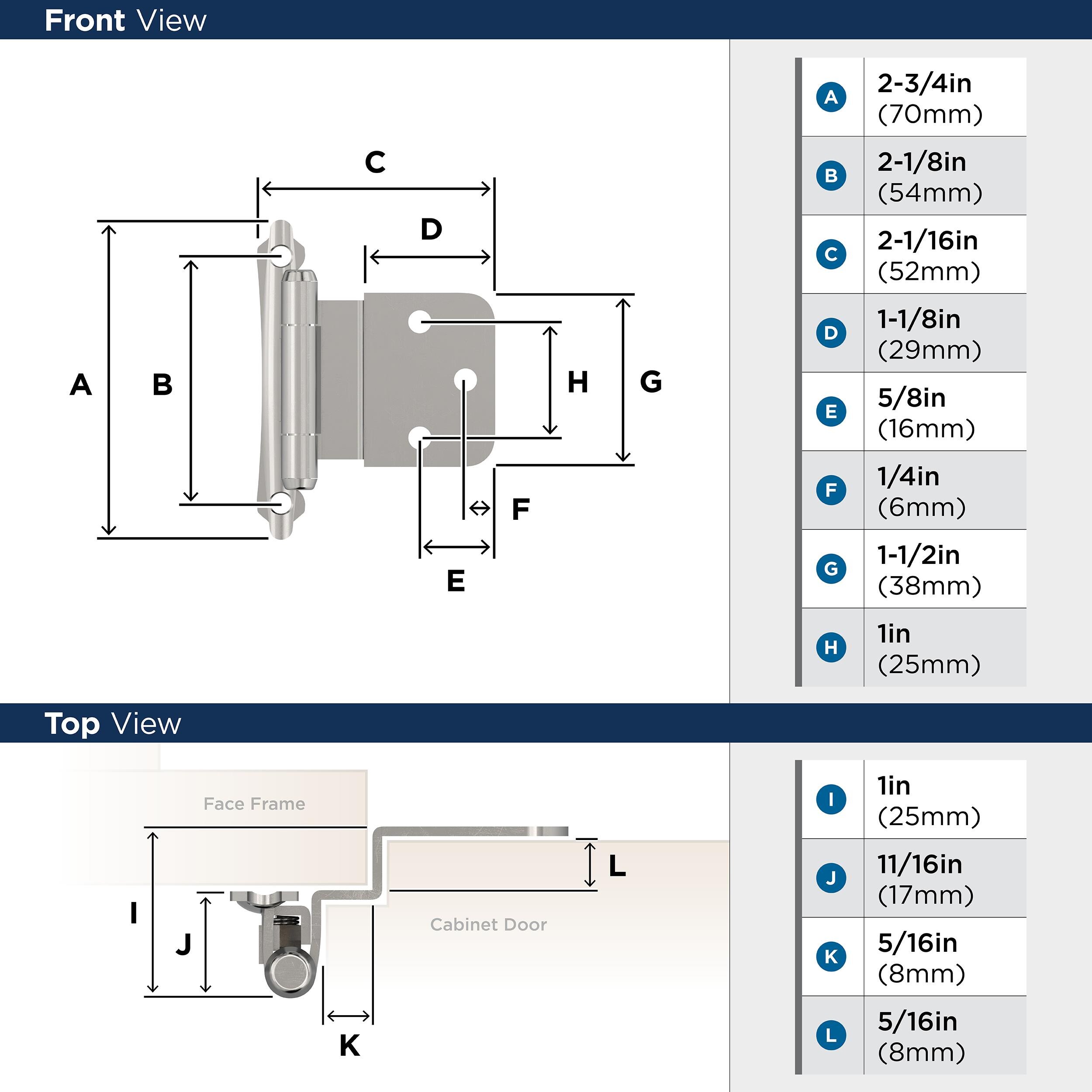 Amerock BPR792826 Cabinet-Hinges - View #5