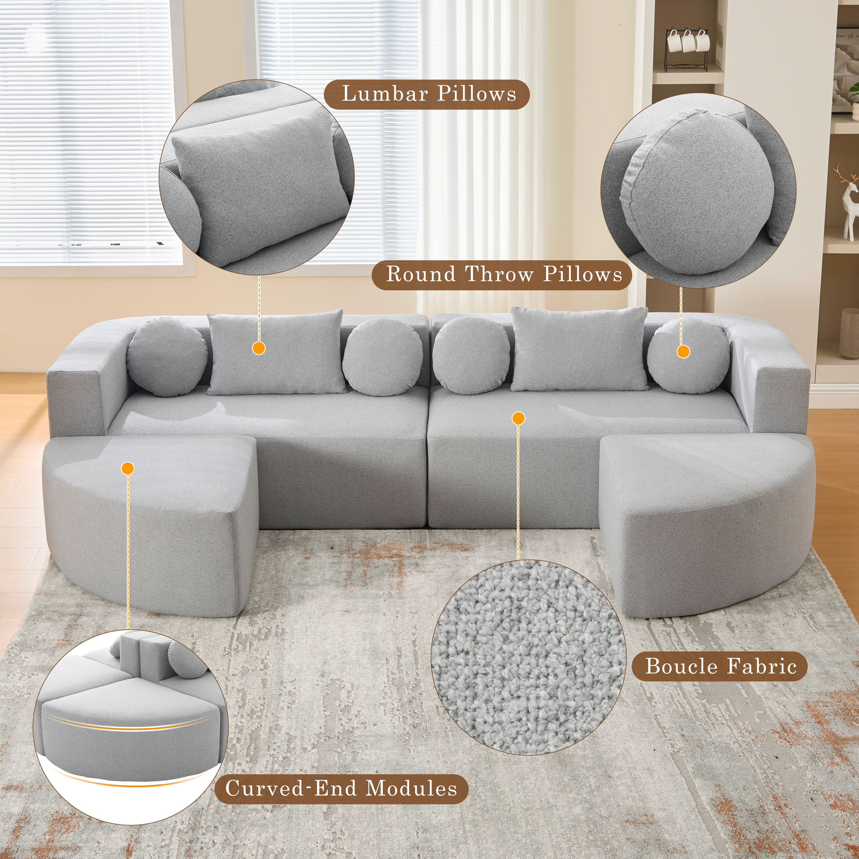 ModernLuxe L3P-N719S002120E Sofas-Loveseats - View #5