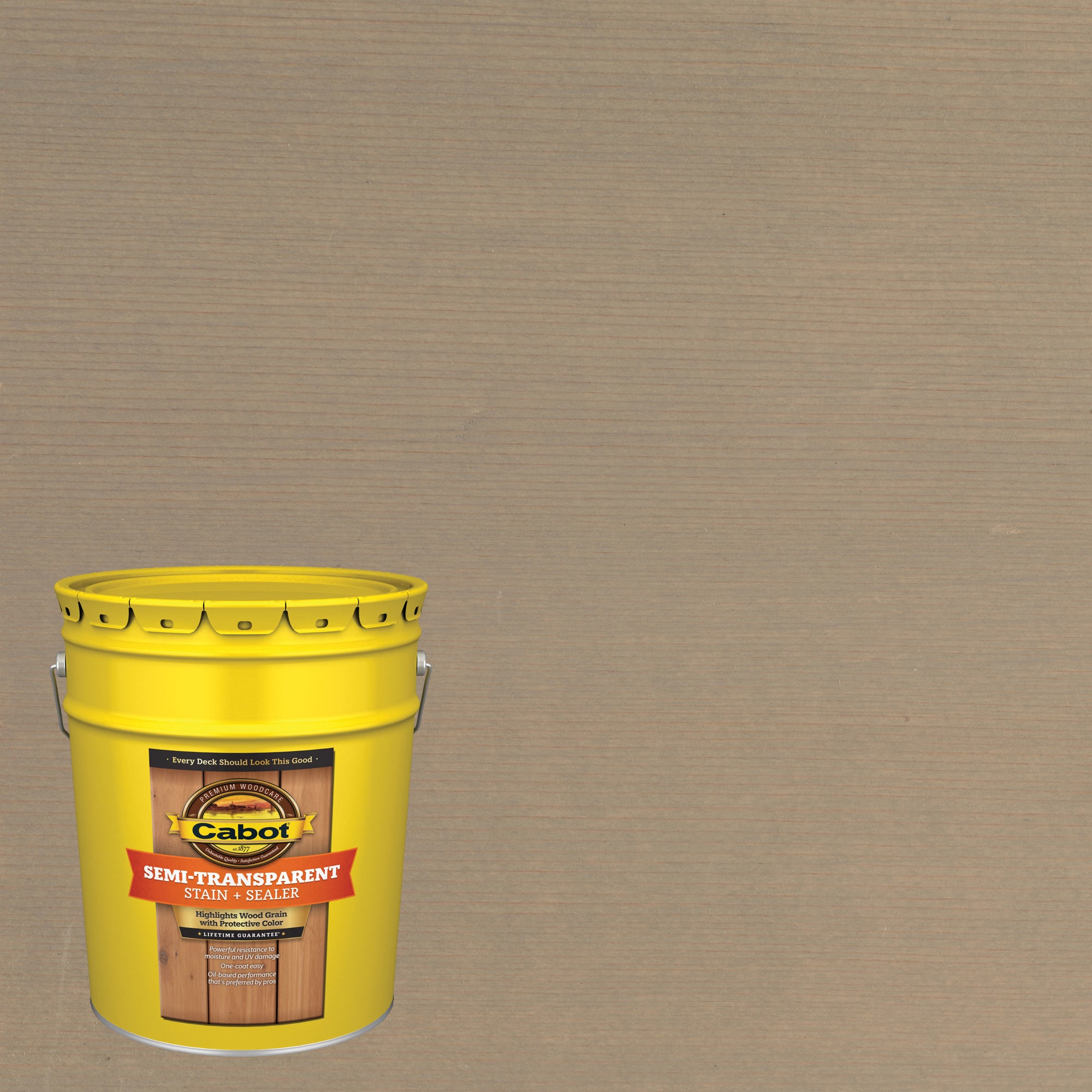 Cabot PEWTER GRAY-237460 Pewter Gray Semi-transparent Exterior Wood Stain and Sealer in One ( 5-gallon )