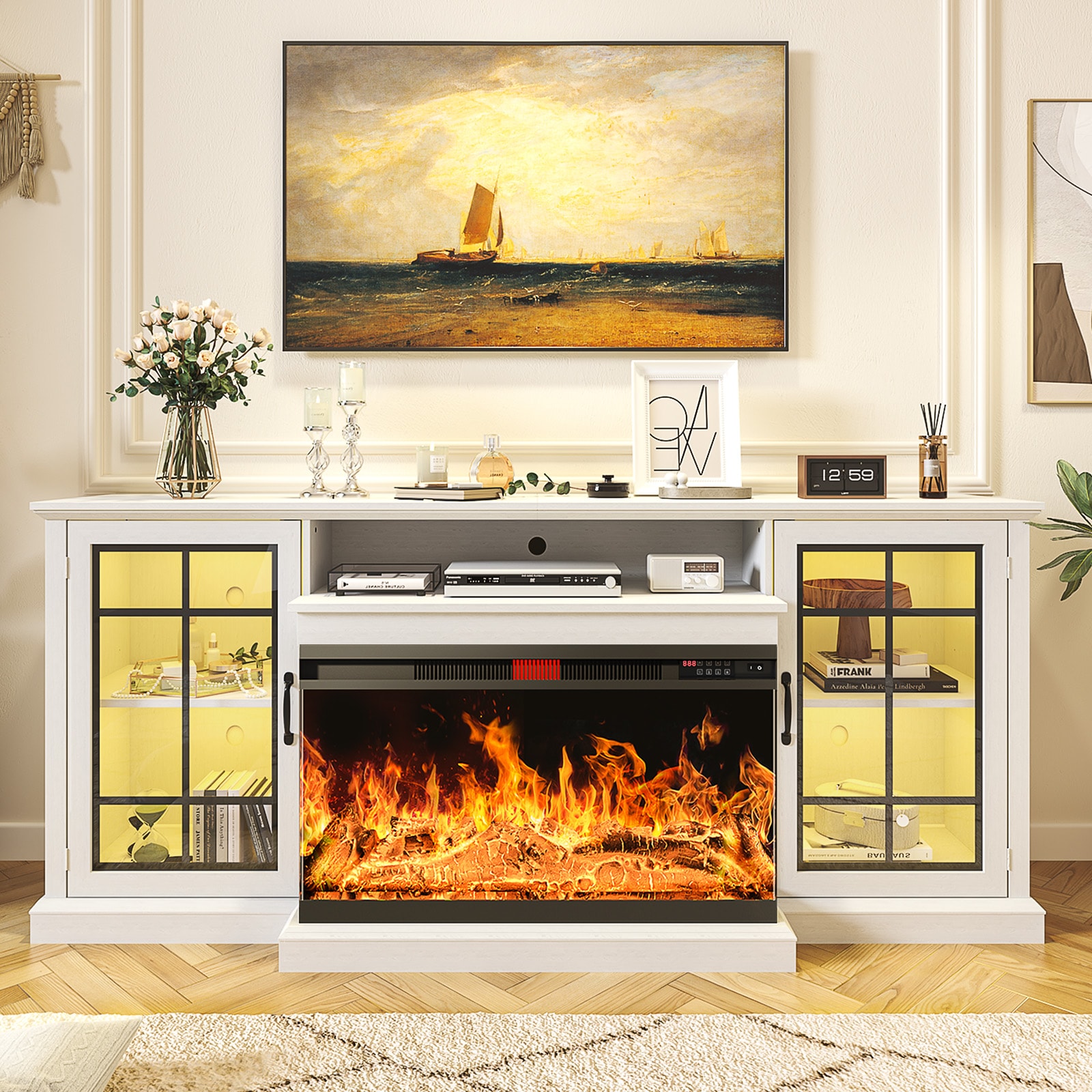 Bapipro TE34A80WB Electric-Fireplaces - View #8