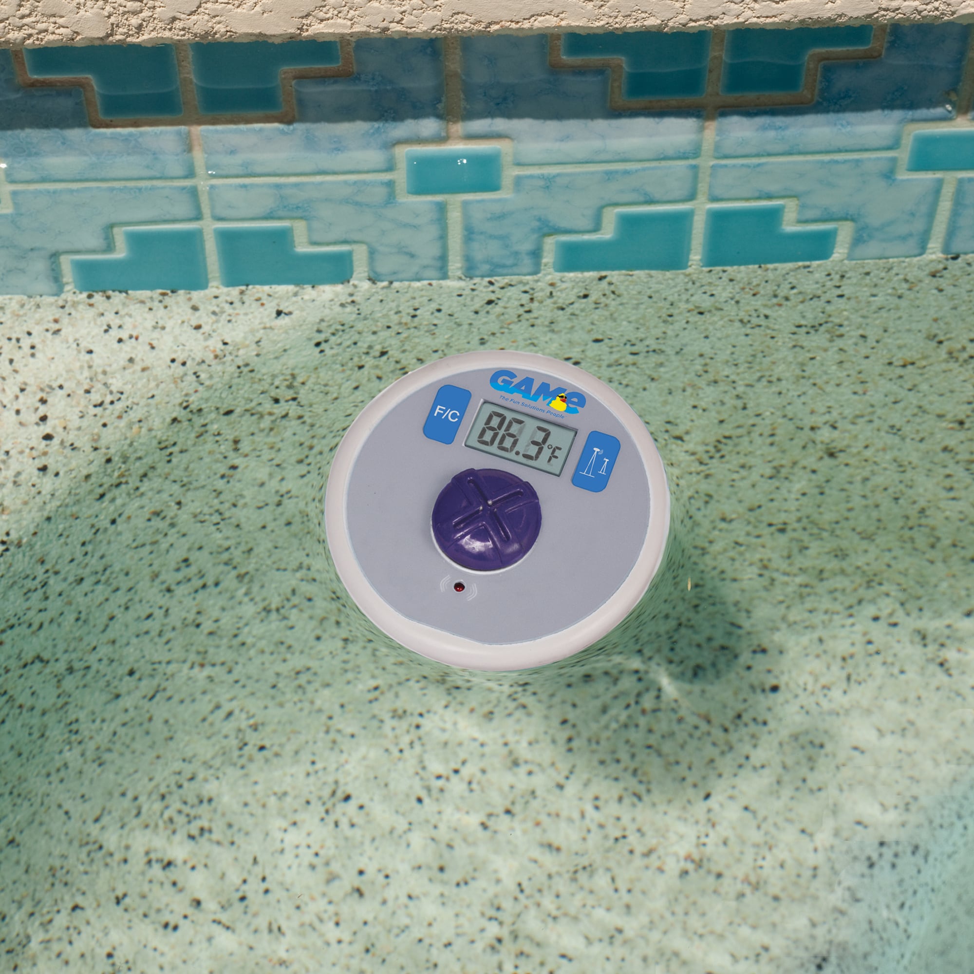 Floating Digital Pool Thermometer, Blue GAME