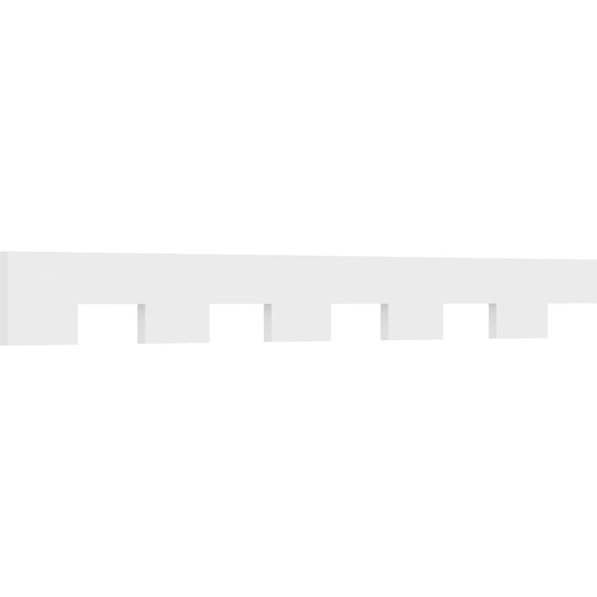 Ekena Millwork DENP08MNR00 Monroe 8-in x 6-ft 8-in Unfinished PVC Crown Moulding