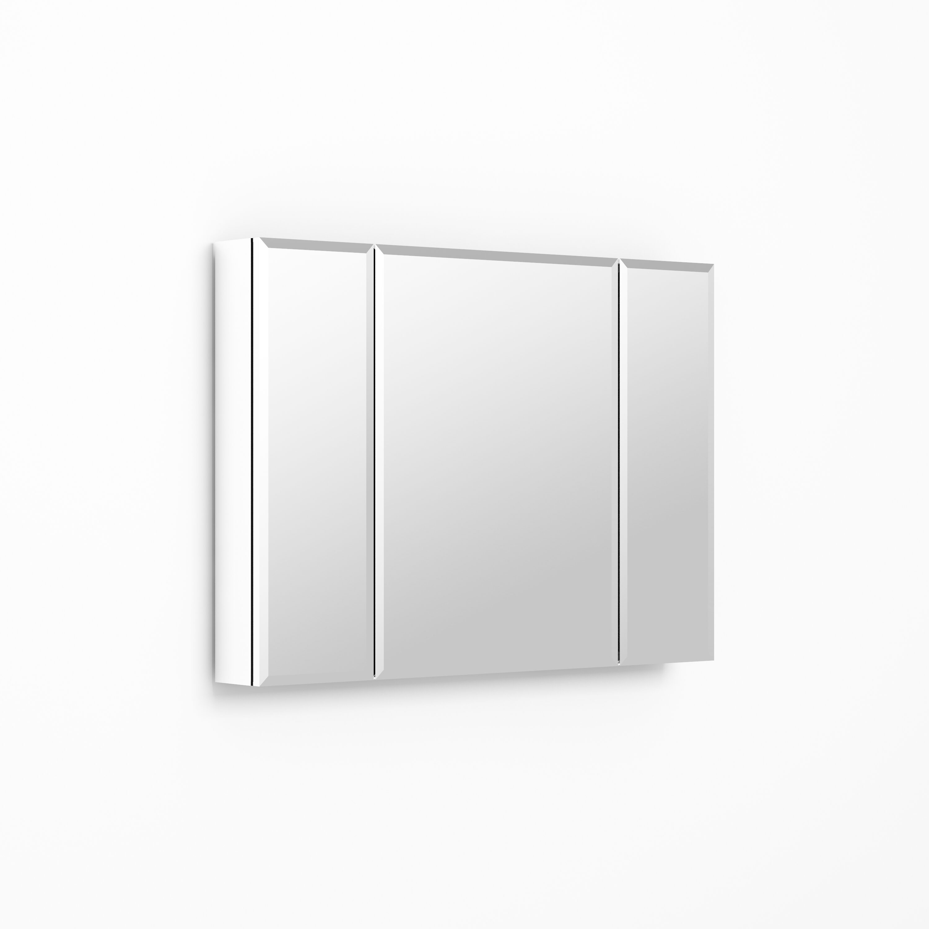 Forclover MA 36-in x 26-in Surface/Recessed Mount Silver Mirrored Soft ...