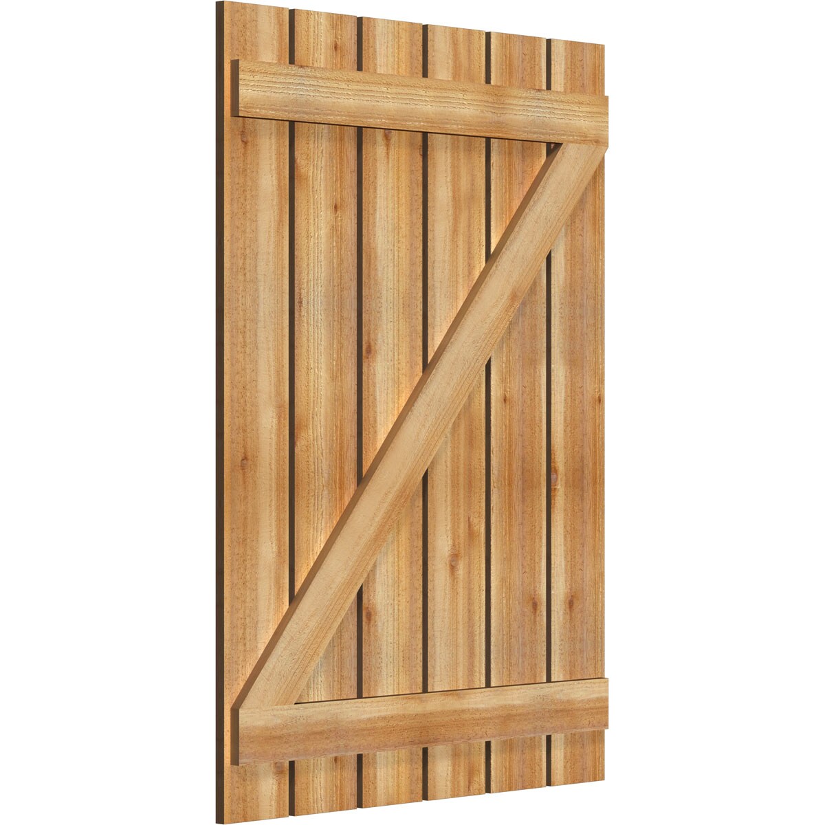 Ekena Millwork RBS06Z35X049RWR Exterior-Shutters - View #2