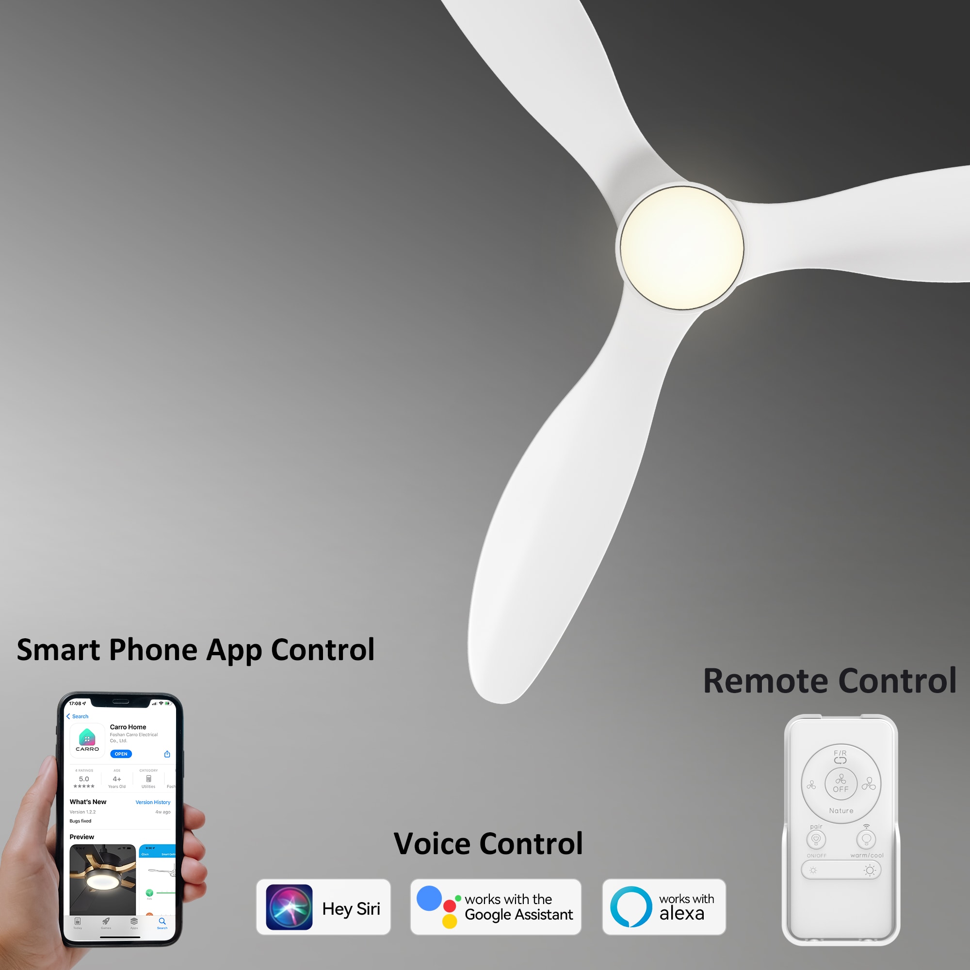 CARRO USA LS523N4-L11-W1-1-FM Ceiling-Fans - View #3