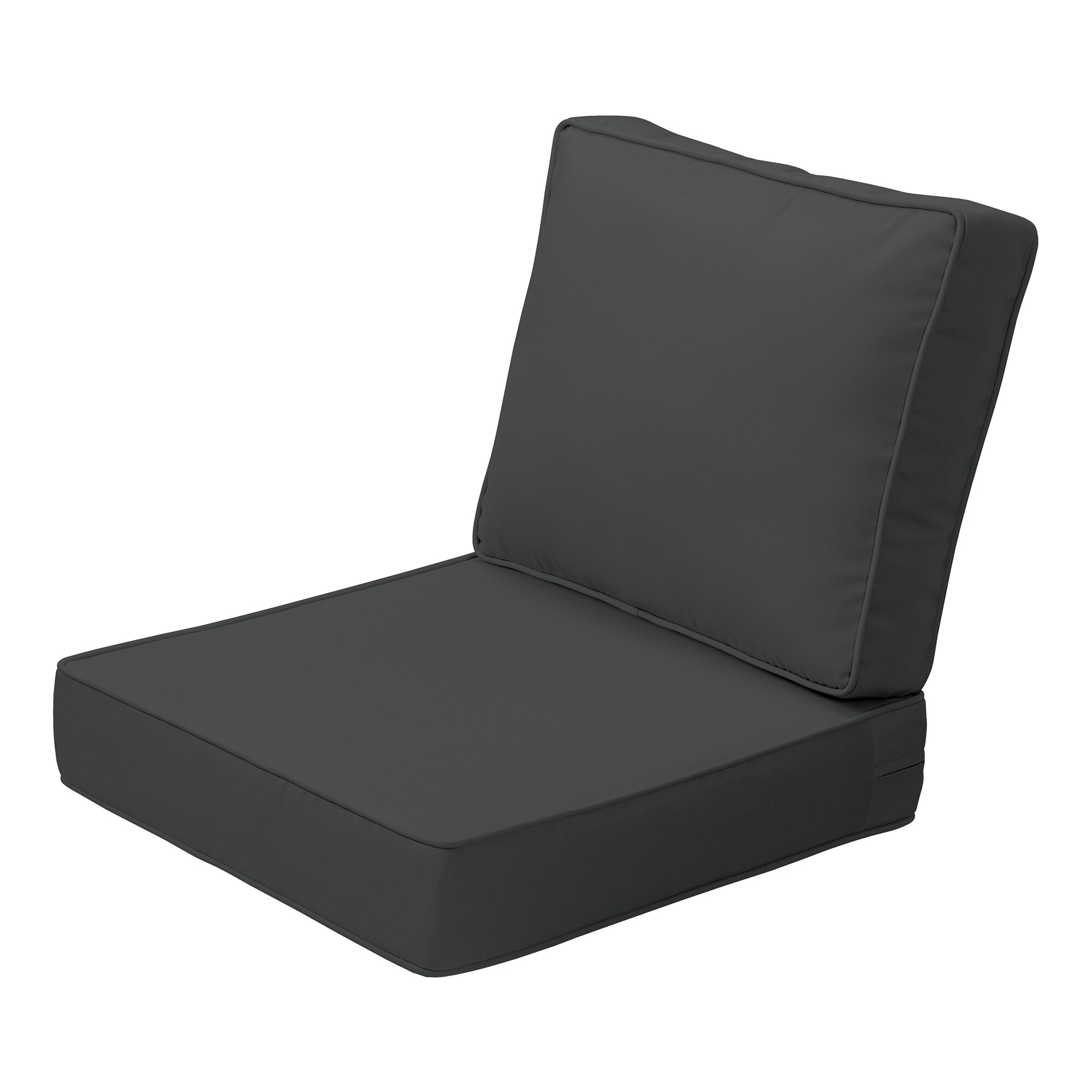 ARDEN AH0WF60B-DKZ1 24-in x 24-in Slate Grey Deep seat patio chair cushion