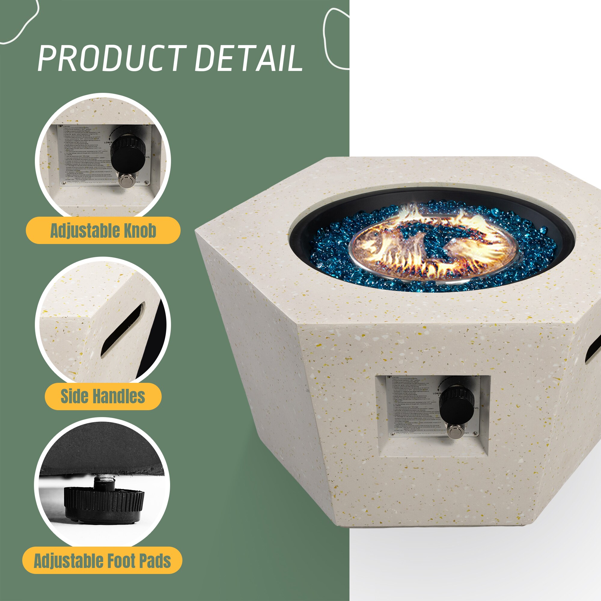 UPHA 28SMS-6BX-MHF Outdoor-Gas-Firepits - View #5