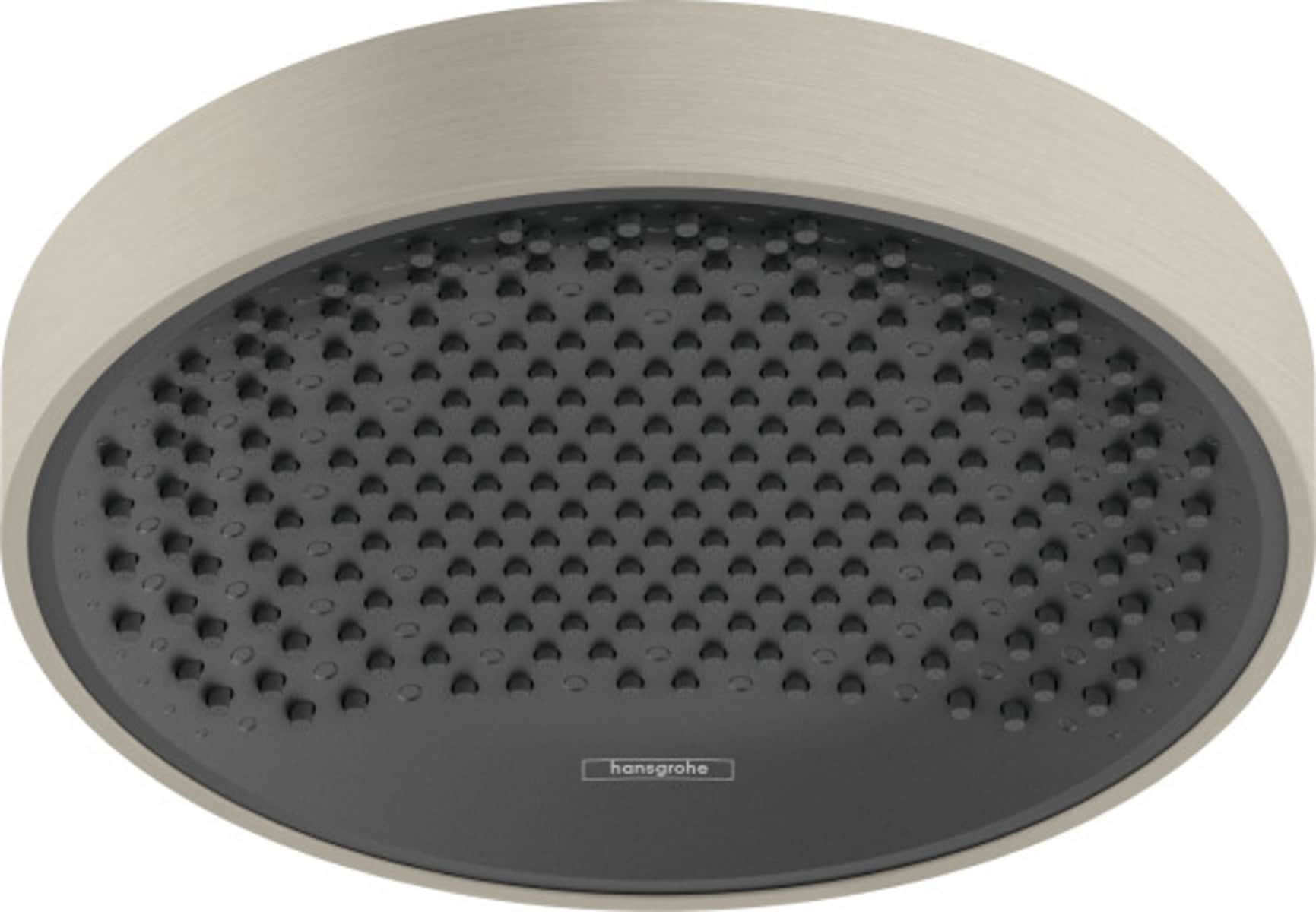 Hansgrohe 26228821 Rainfinity 1.0 -Spray Brushed Nickel 9.875-in Round Fixed Rain Shower Head 2.5 GPM