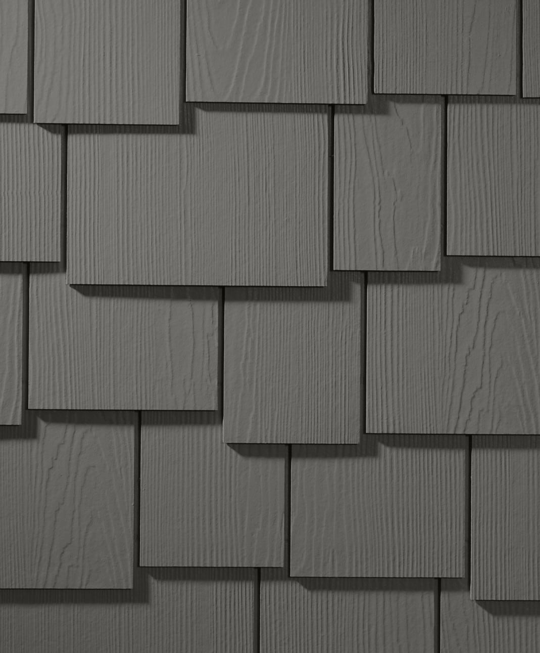 James Hardie 9541311 Statement Collection HZ10 Staggered Fiber Cement Cedarmill Shingle siding panel Aged Pewter 15.25-in x 48-in