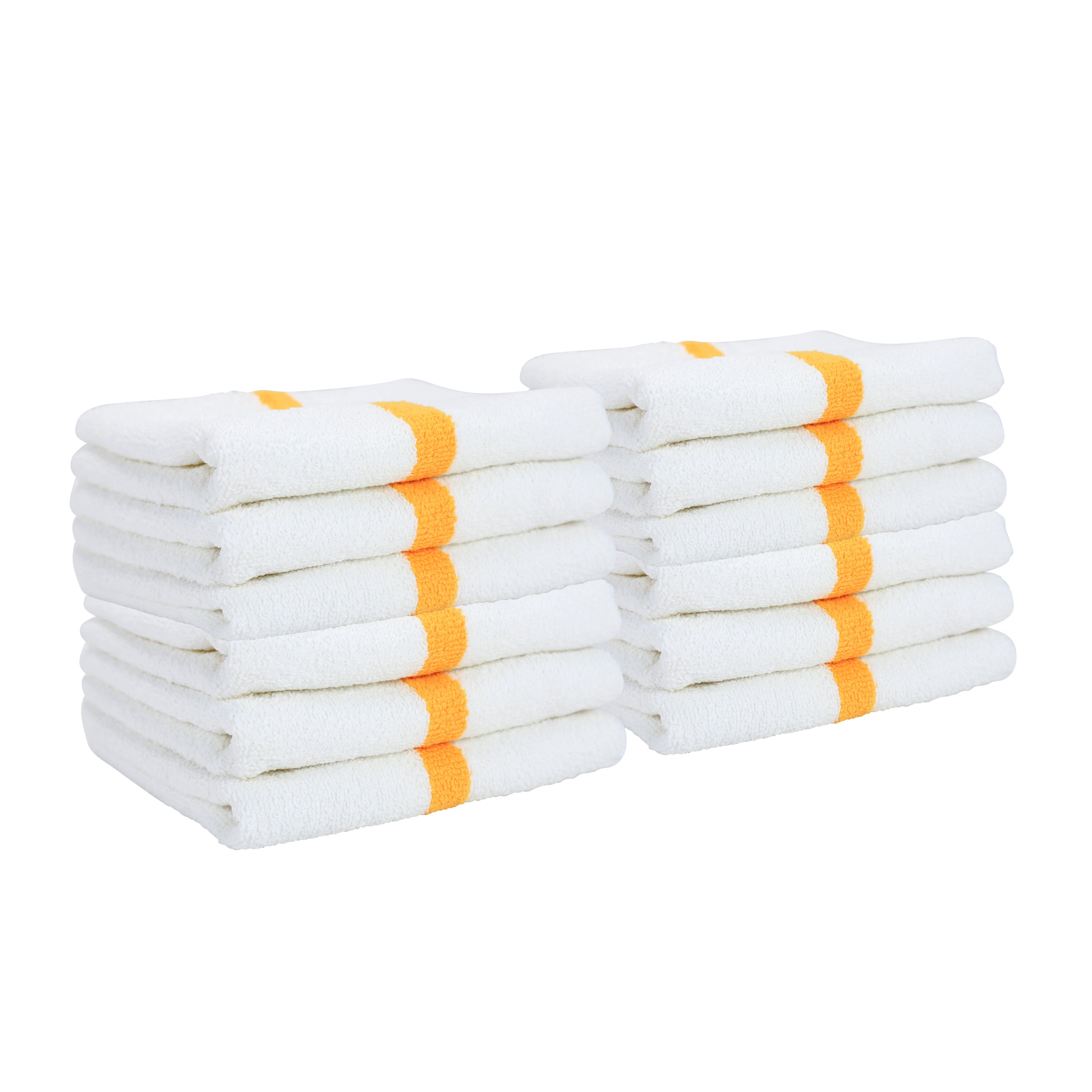 HOSPECO Power Gym Hand Towel 16x27 Gold Stripe - Case of 120