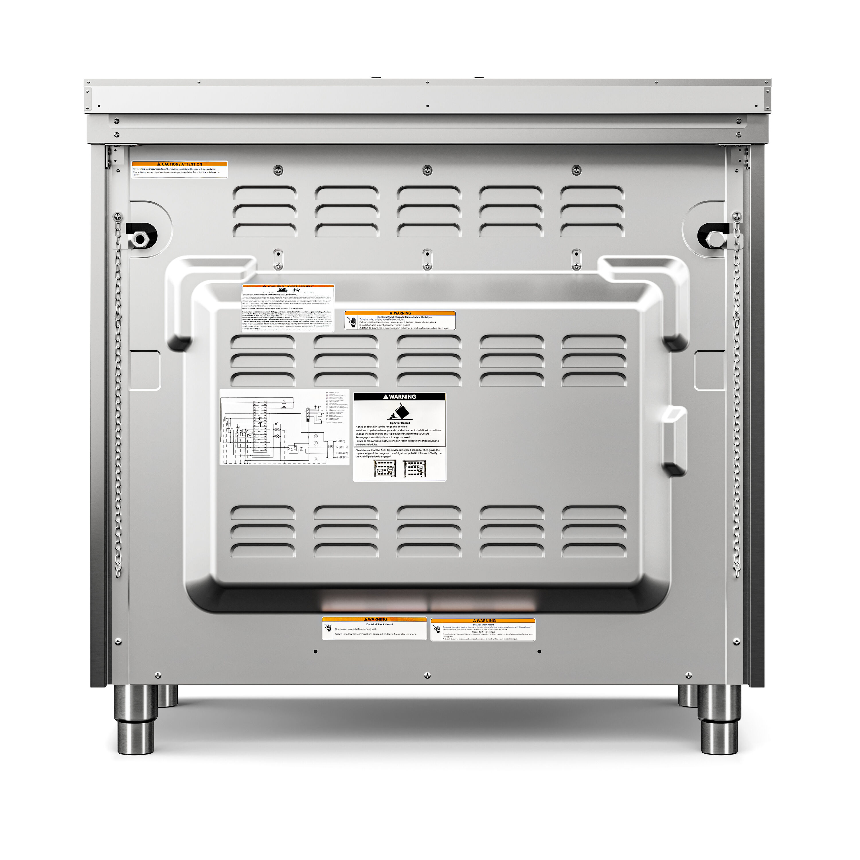 Koolmore 36 In Standard 5 Burners Convection Oven Freestanding Dual Fuel Range Stainless Steel 0563