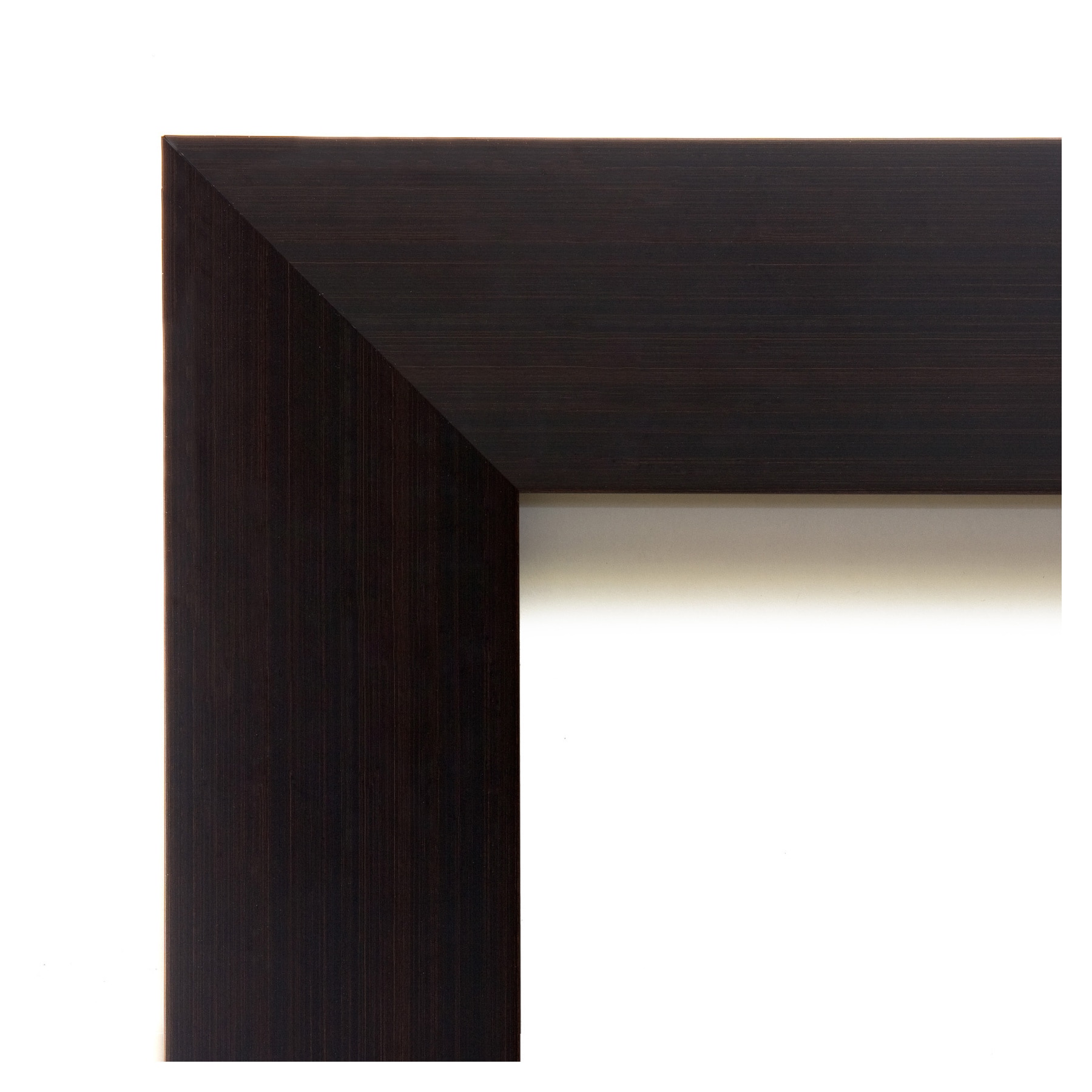 Espresso Wood Rectangular Bathroom Vanity Mirror 24 x 30 Inch
