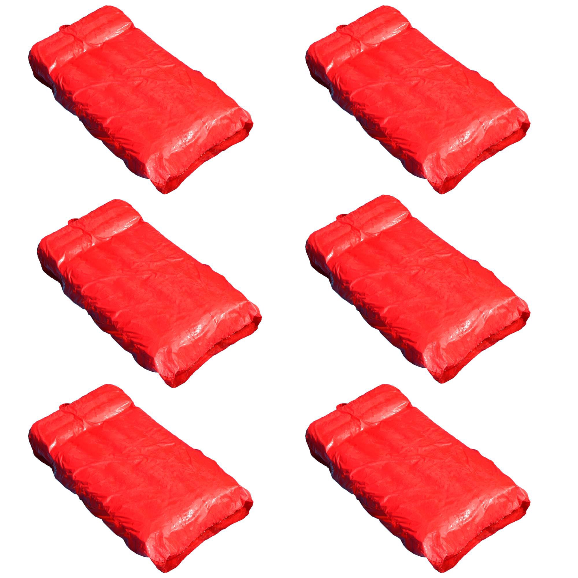 Swimline 72 In X 72 In 1 Seat Red Inflatable Lounger 6 Pack At