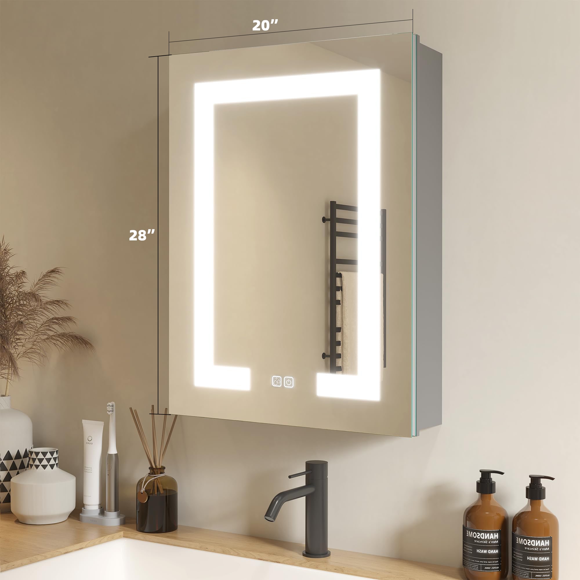 WELLFOR DH-MMC2026-SA Bathroom-Medicine-Cabinets - View #5