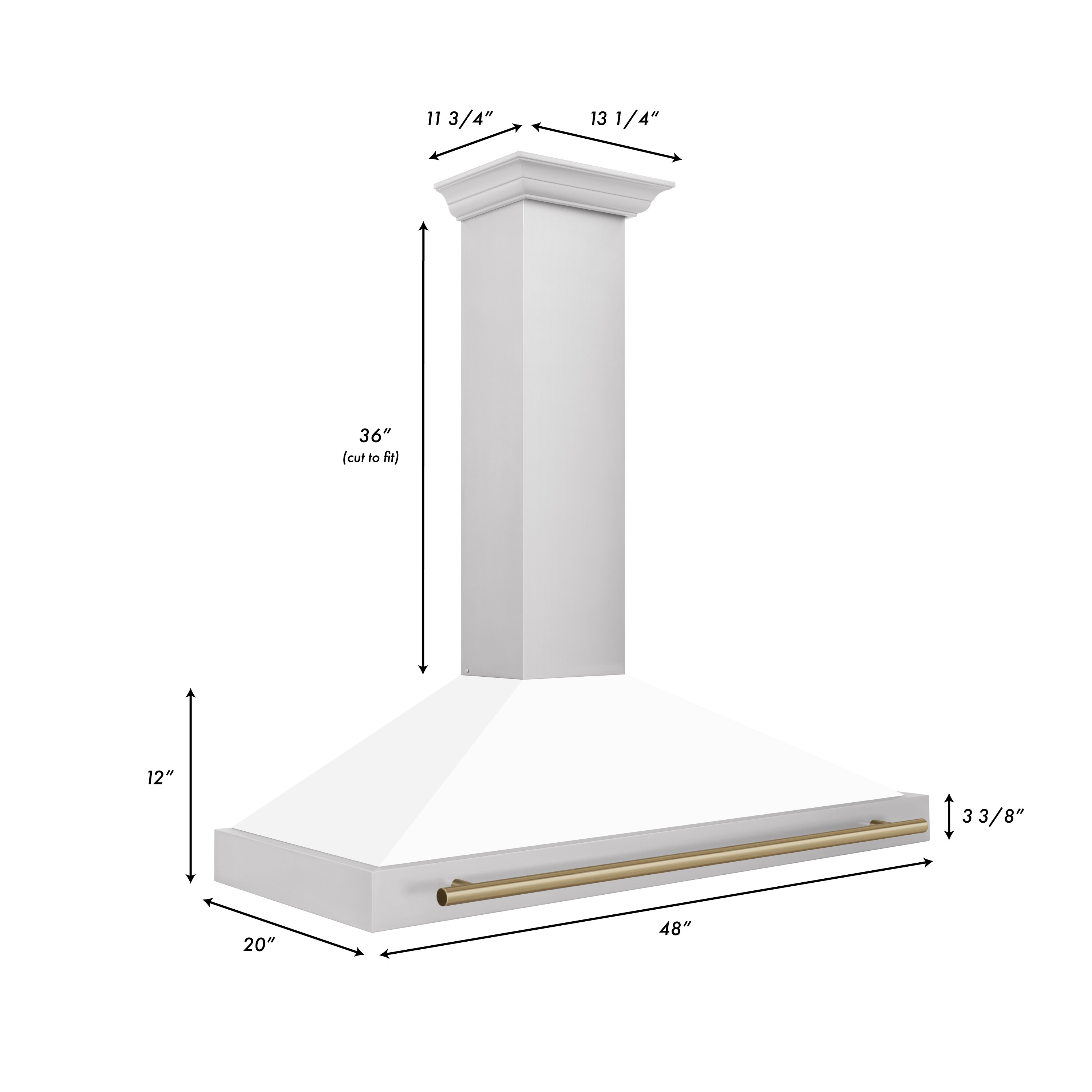 ZLINE KITCHEN & BATH KB4STZ-WM48-CB Wall-Mounted-Range-Hoods - View #3