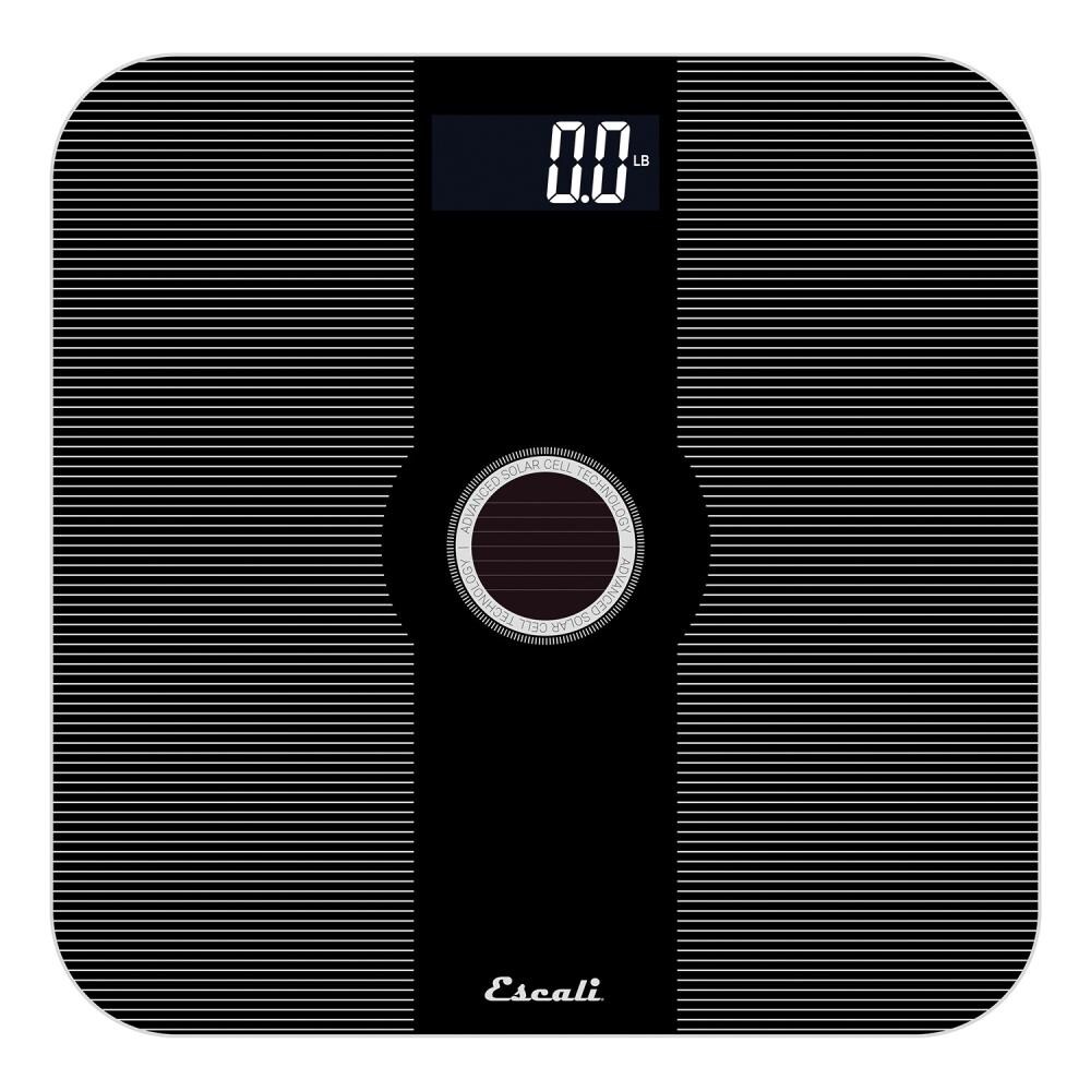 Escali Digital Glass Bath Scale for Body Weight, Bathroom Body Scale, High  Capacity of 400 lb, Battery Included, Clear Round Platform