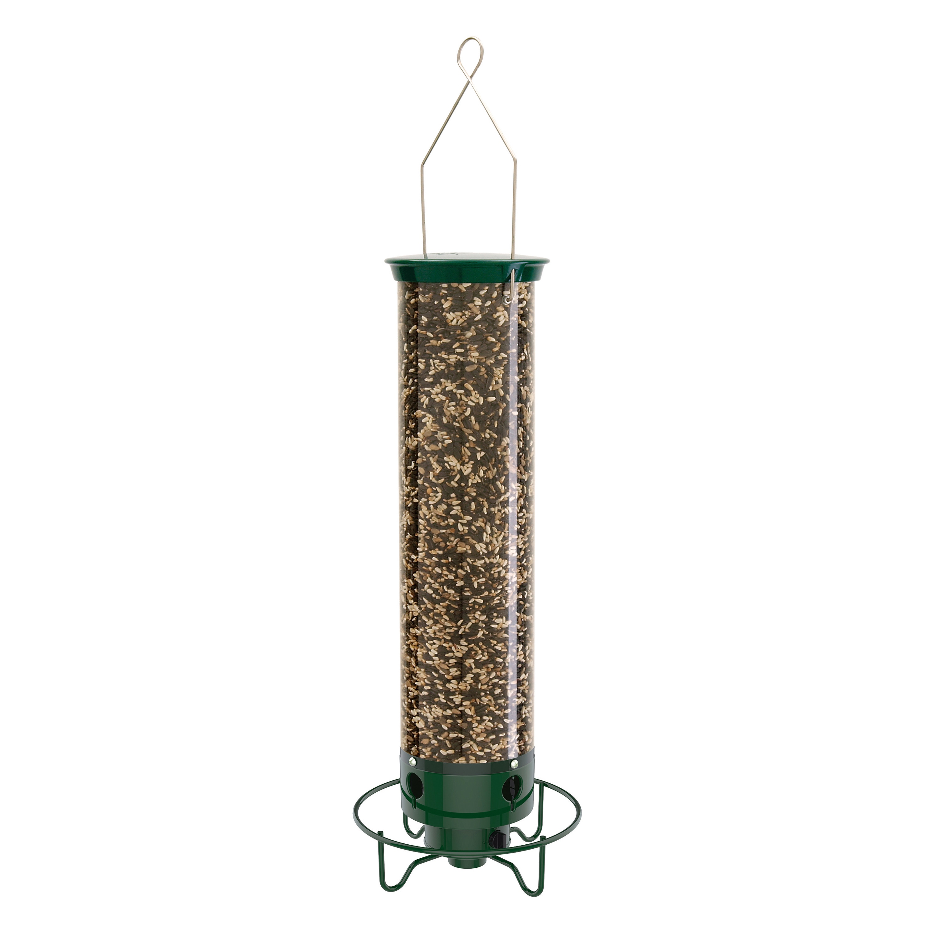 Droll Yankees YF-M Plastic Hanging Squirrel-Resistant Tube Bird feeder - 5-lb