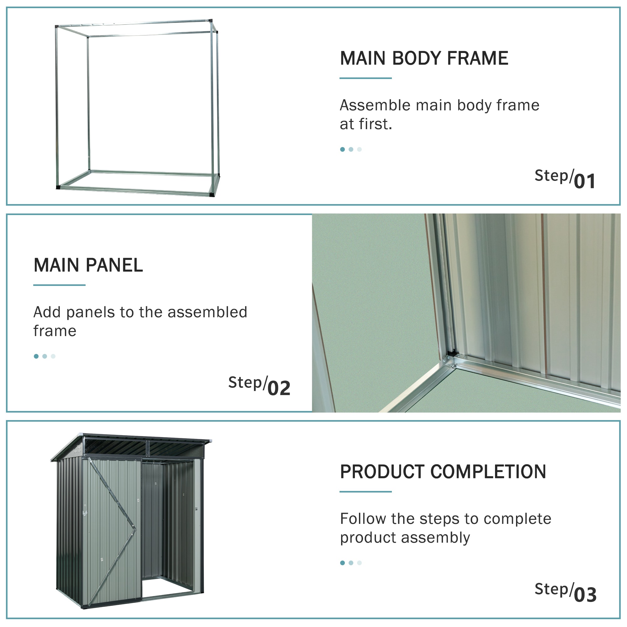 Xspracer ML-OS979 Metal-Storage-Buildings-Sheds - View #7