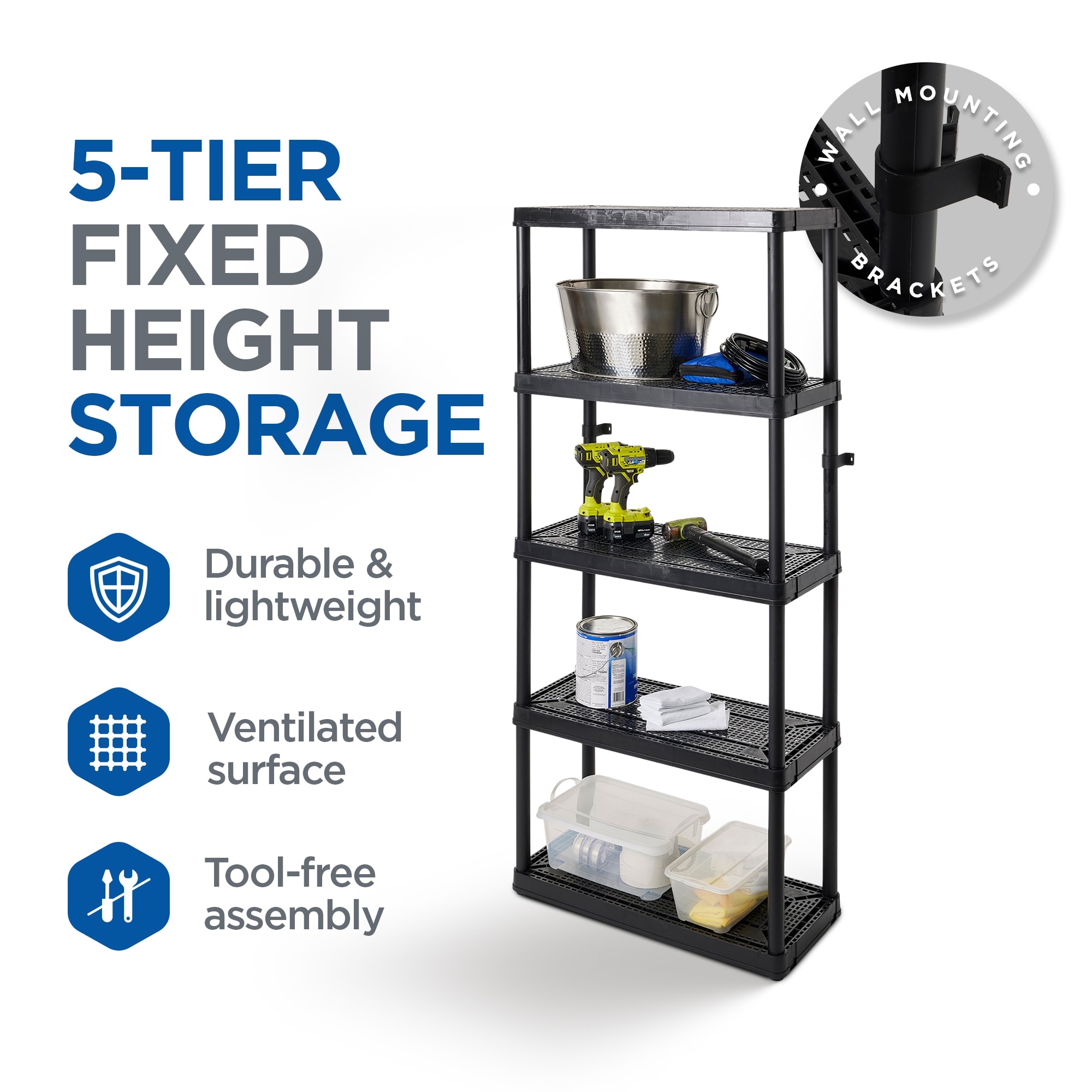 Gracious Living 137641 Free-Standing-Shelving - View #3