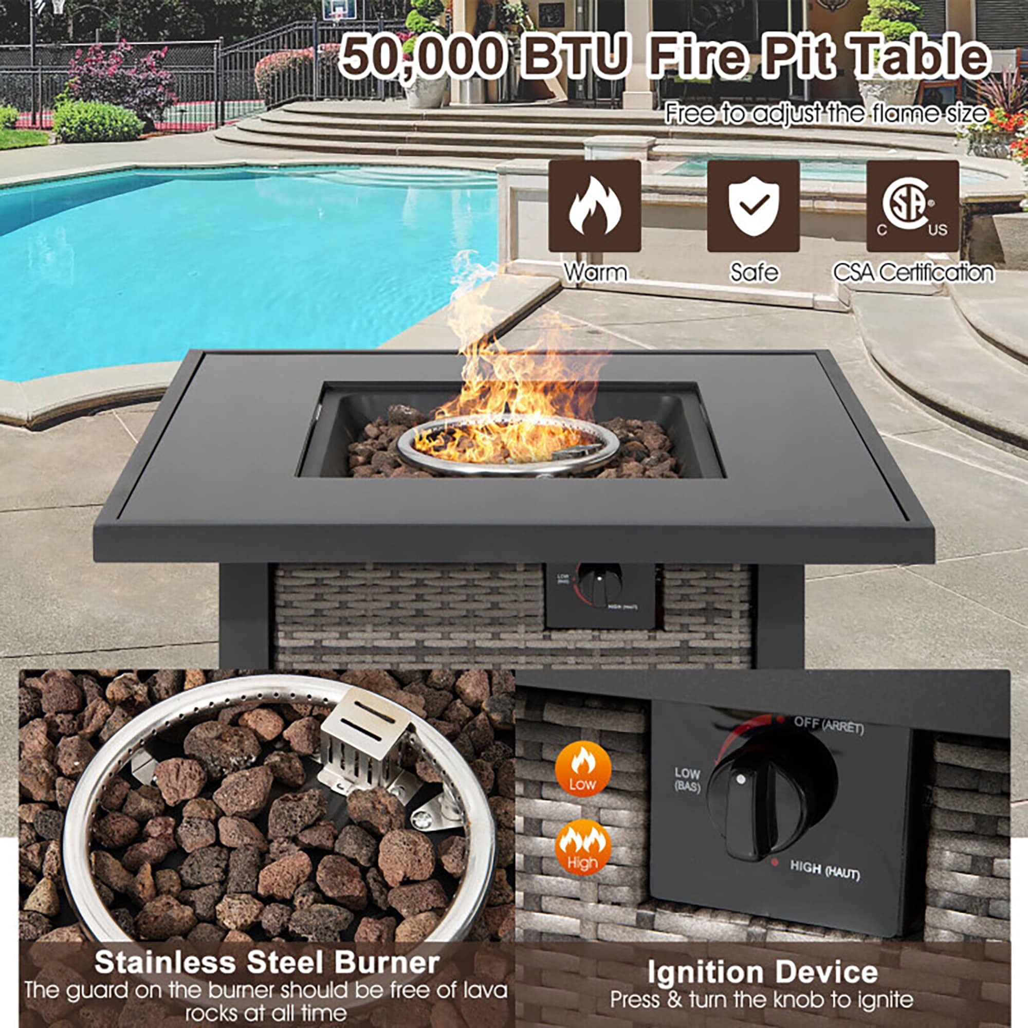 CASAINC CN-WFQ08-BL Patio-Conversation-Sets - View #9