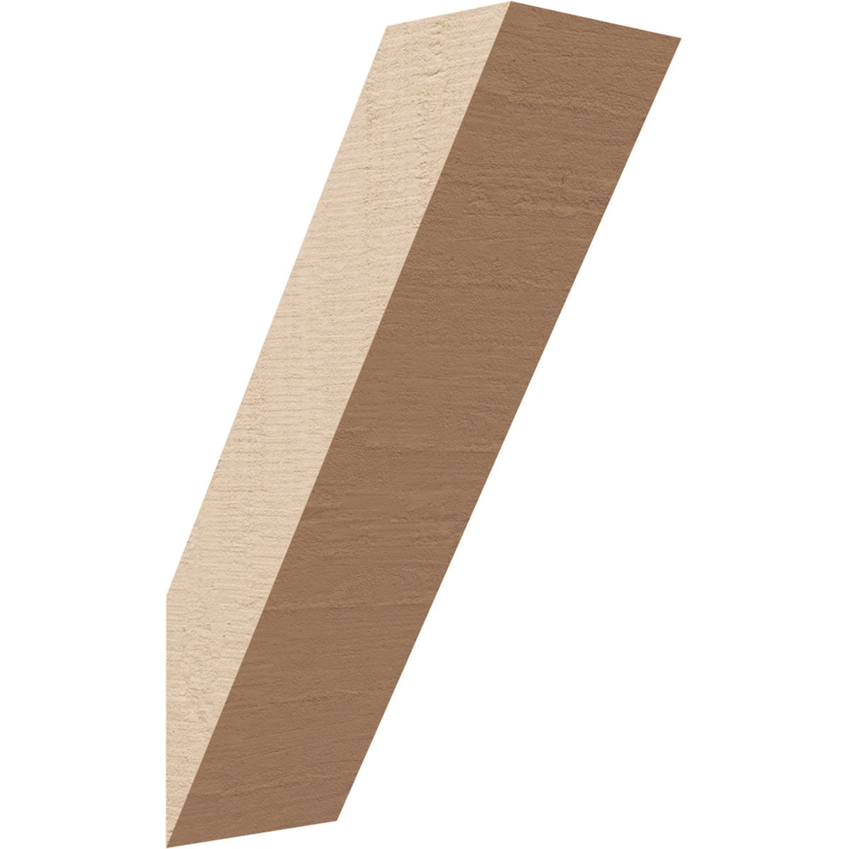 Ekena Millwork BRCUR03X06X10TRARCPR 3-in x 10-in x 6-in Primed Urethane Traditional Woodgrain TimberThane Knee Brace