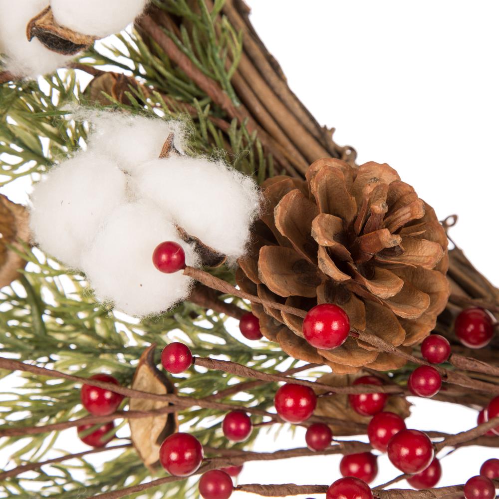 Glitzhome 1117202605 Artificial-Christmas-Wreaths - View #4